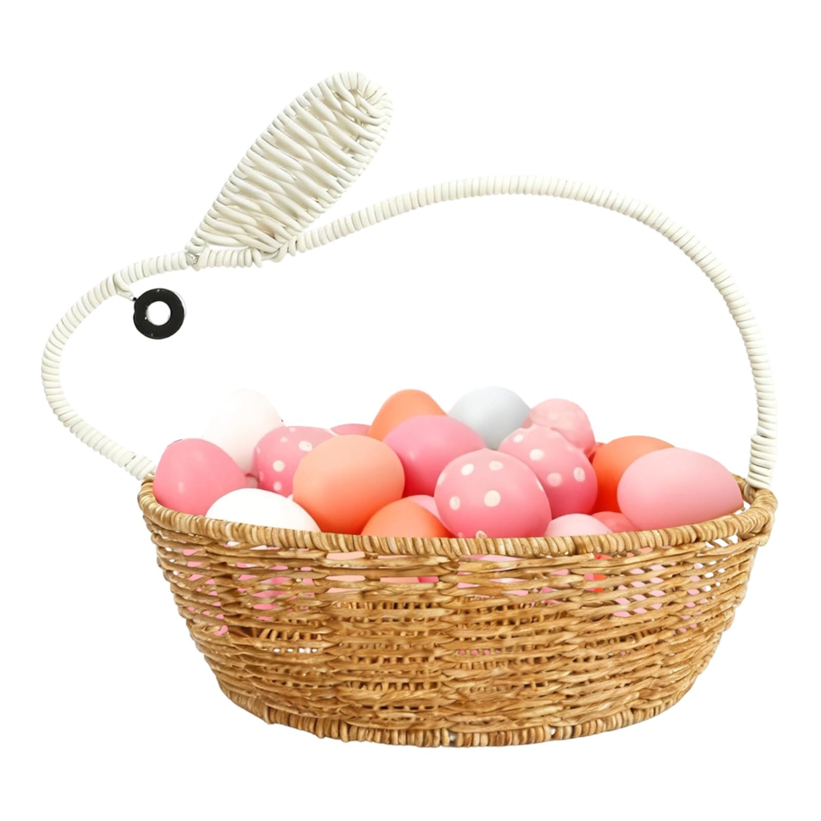 Panier en rotin lapin de Pâques pour rangement enfant et cadeau bébé