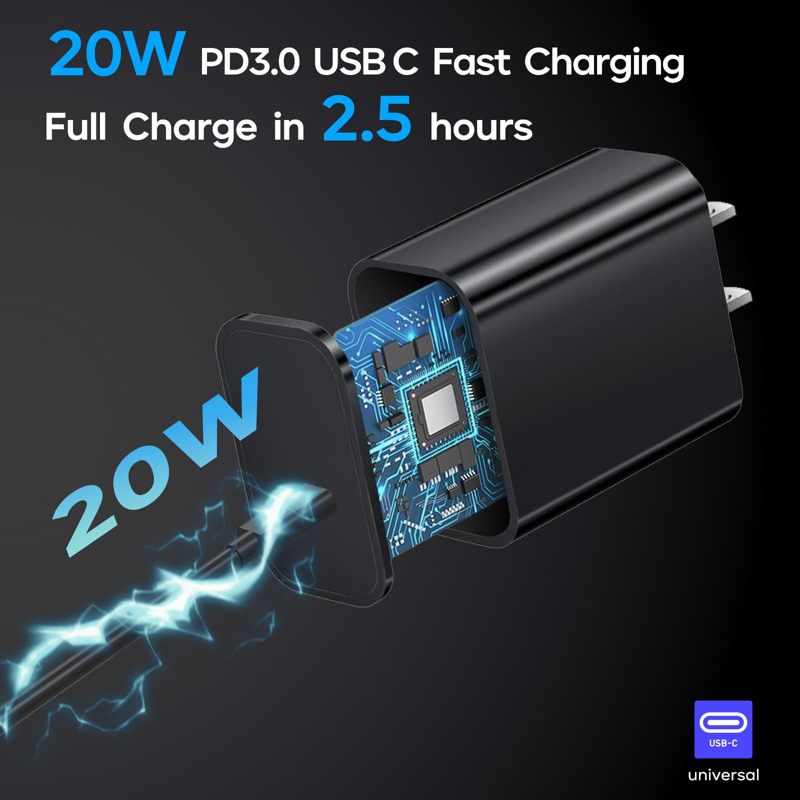 Alimentatore a pedale per chitarra, ricaricabile, 12800 mAh, 9 uscite, 9 V2A/12 V, 1,5 A/18 V, 450 mA e 5 V2 A, porta di tipo C per iPhone e iPad (MUSTAN-01)
