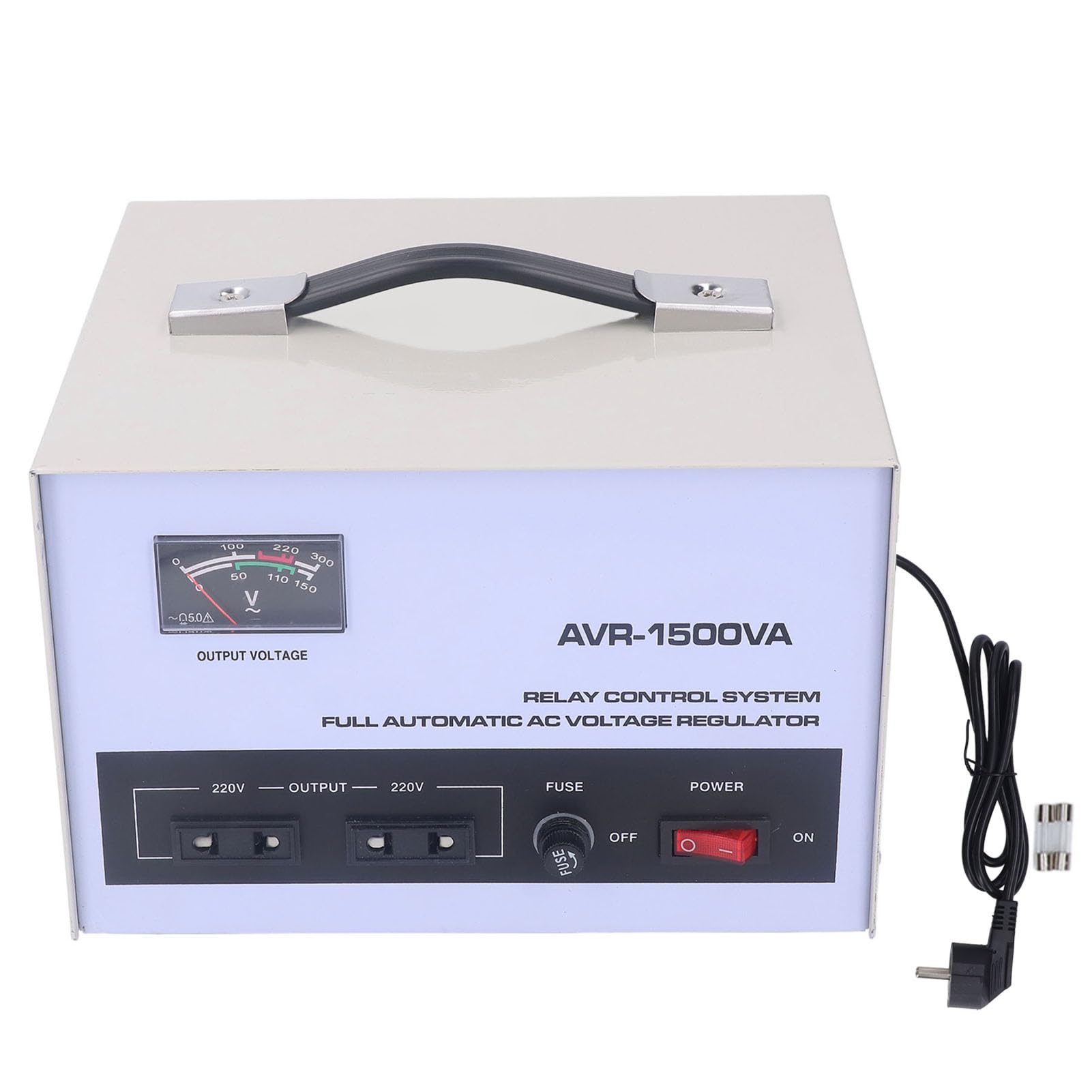 Stabilisateur de Tension Automatique, Régulateur de Tension Abaisseur Entrée 160-250 V Sortie 220 V monophasé pour équipement Photographique (Prise UE)