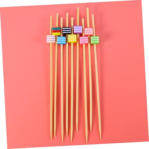 Miniatura 6 de Abaodam 300 piezas de alimentos decoración de Halloween alimentos palillos de dientes de bambú decoración de madera decoración de la boda Púas de