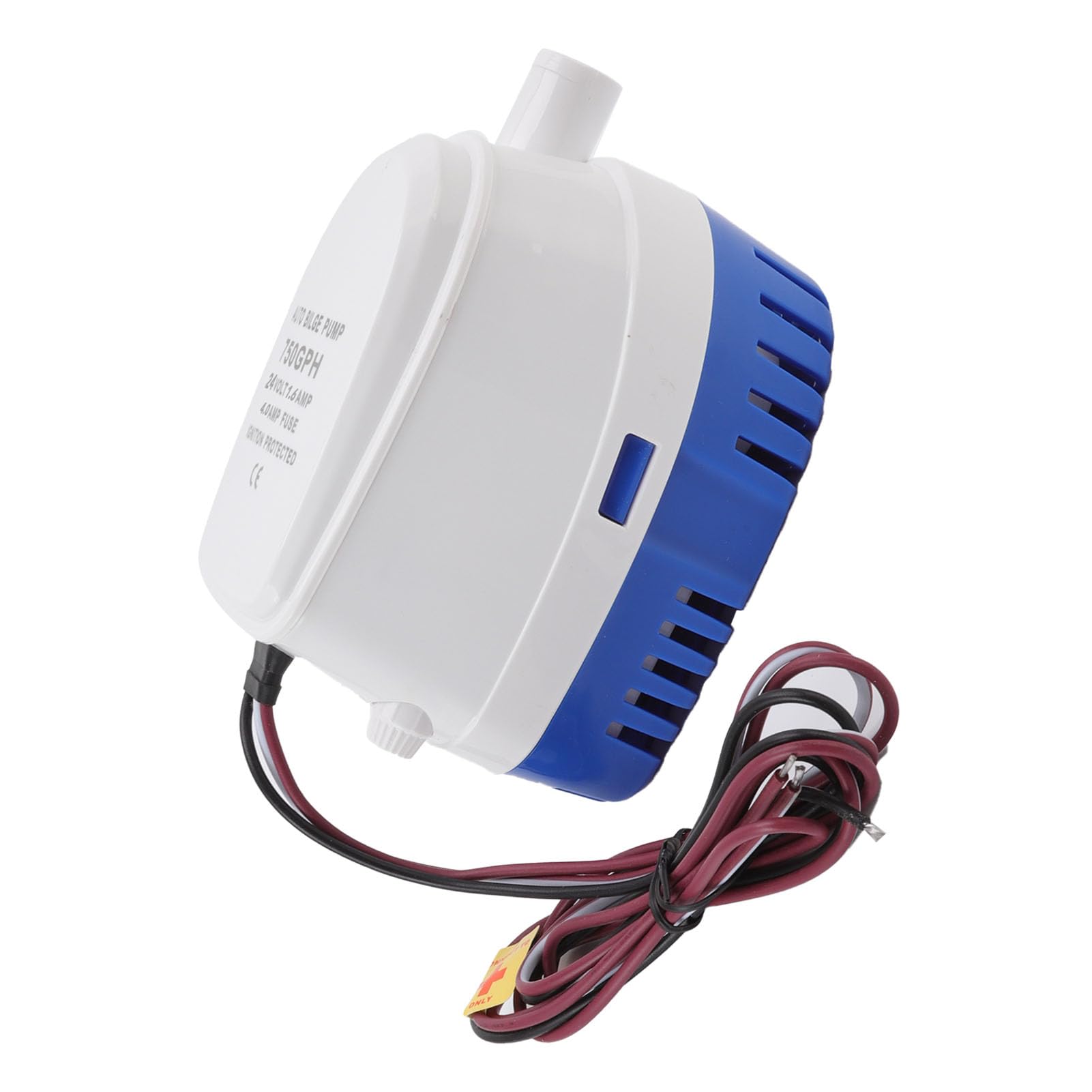 Cocoarm Bomba de Achique Automática Bomba Sumergible de CC de Plástico Salida de 19 Mm Cabezal de 2,5 M con Interruptor de Flotador Base de Filtro de Liberación Rápida para Acuarios Piscinas de