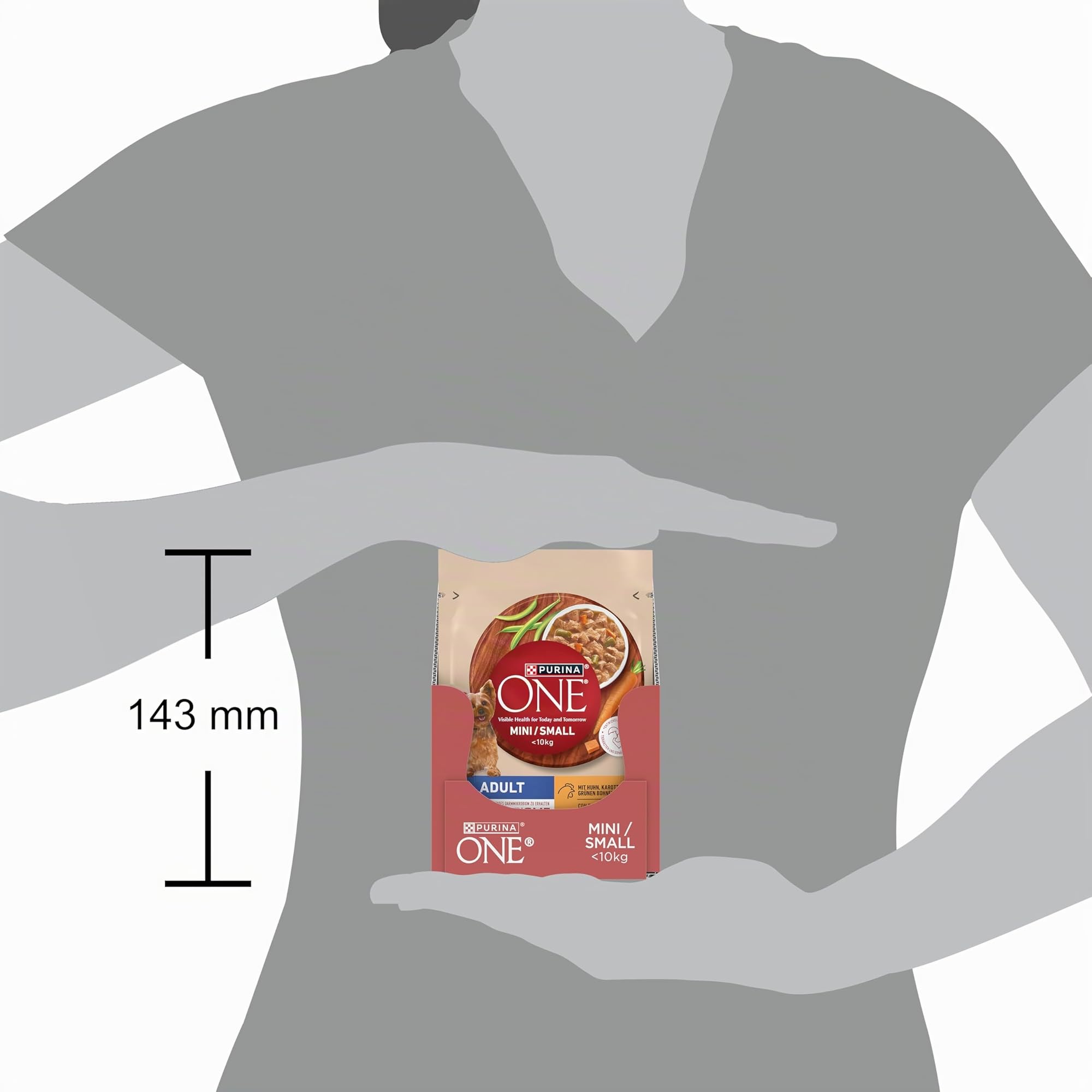 PURINA ONE Cibo Umido per Cani Adulti Small&Mini <10kg Pollo Carote Fagiolini 26x85g