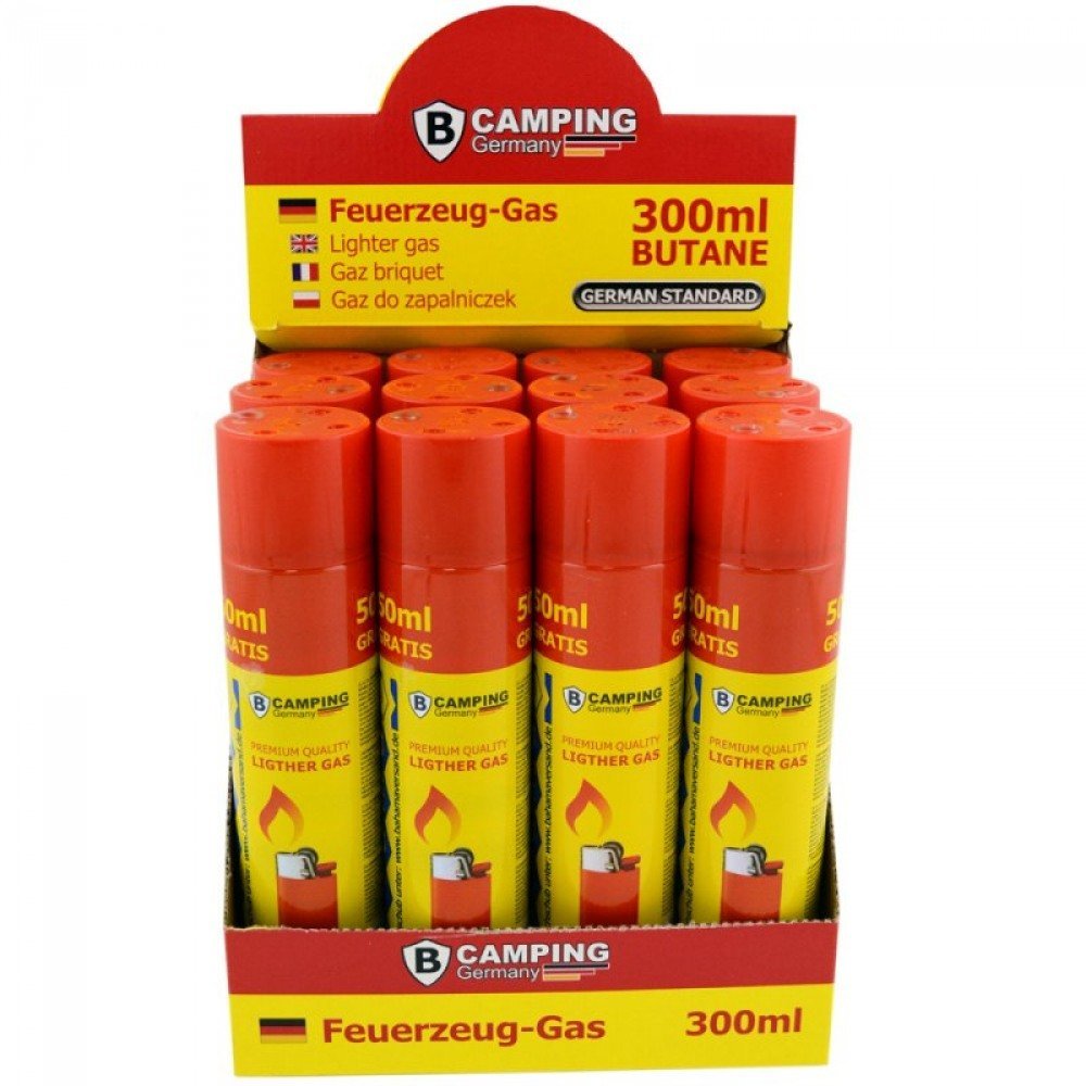 Ricarica gas per accendini prima qualità da 300 ml