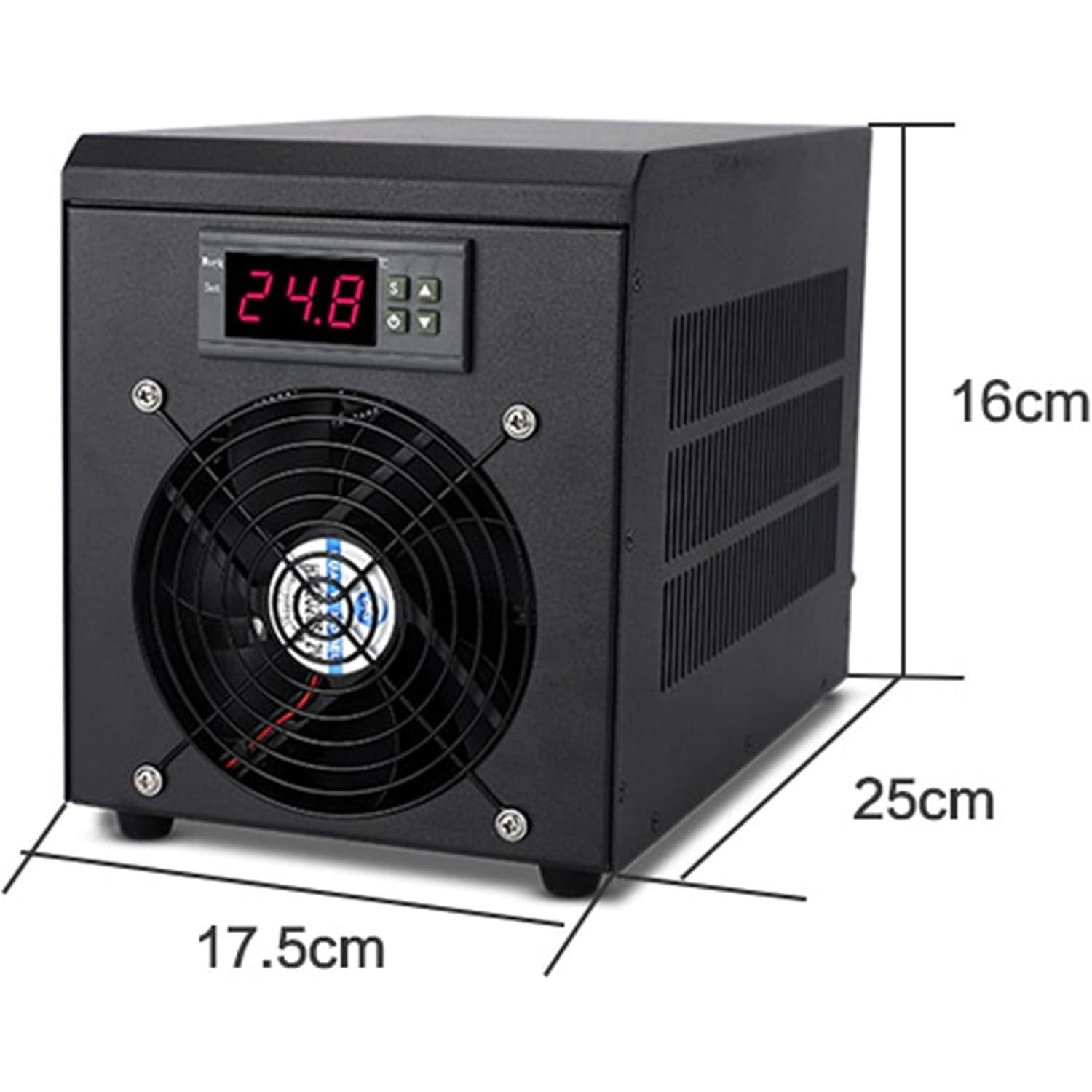 Enfriador y Calentador de Acuario de 180 W, Sistema de enfriamiento para Acuario de 60 L, silencioso, con Bomba y Manguera de 2 m, para hidroponía de Agua de mar y Dulce.