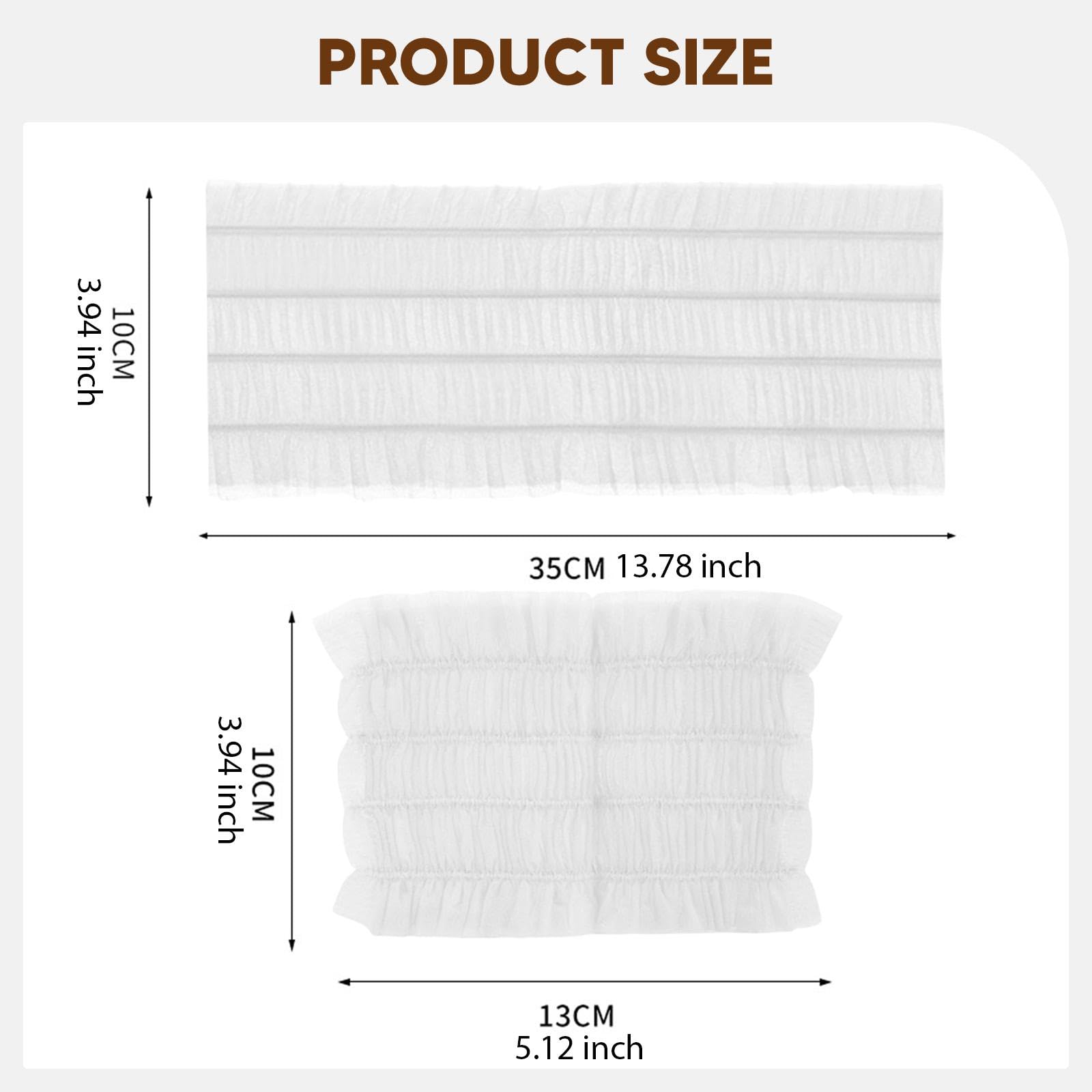 Oshhni 100 fasce per capelli SPA per il viso, fasce per capelli SPA per il trucco, elastiche multiuso per, per per saloni di bellezza, Bianco