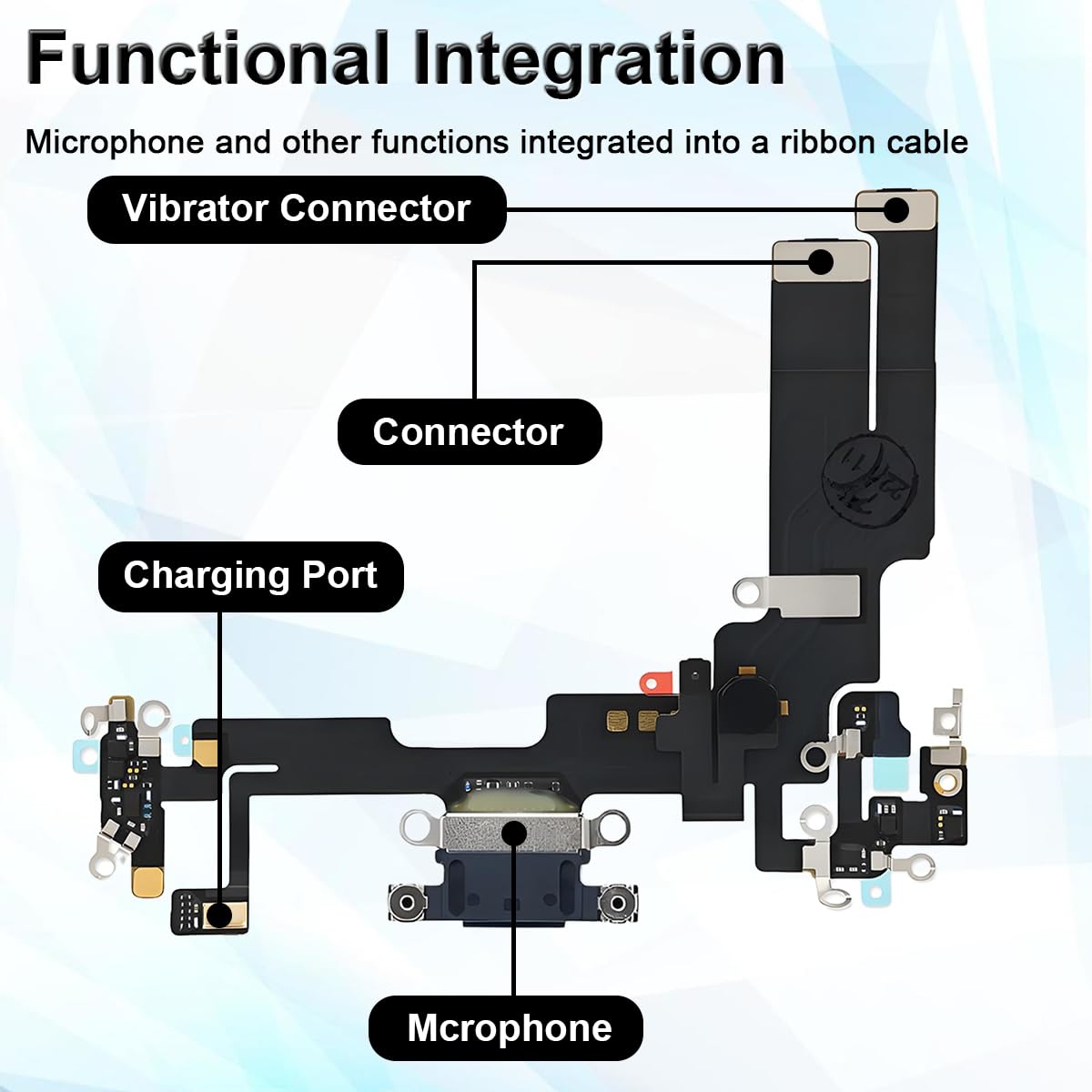 Amazon | ZHUROUPU for iPhone 14用ドックコネクタ 充電ポート