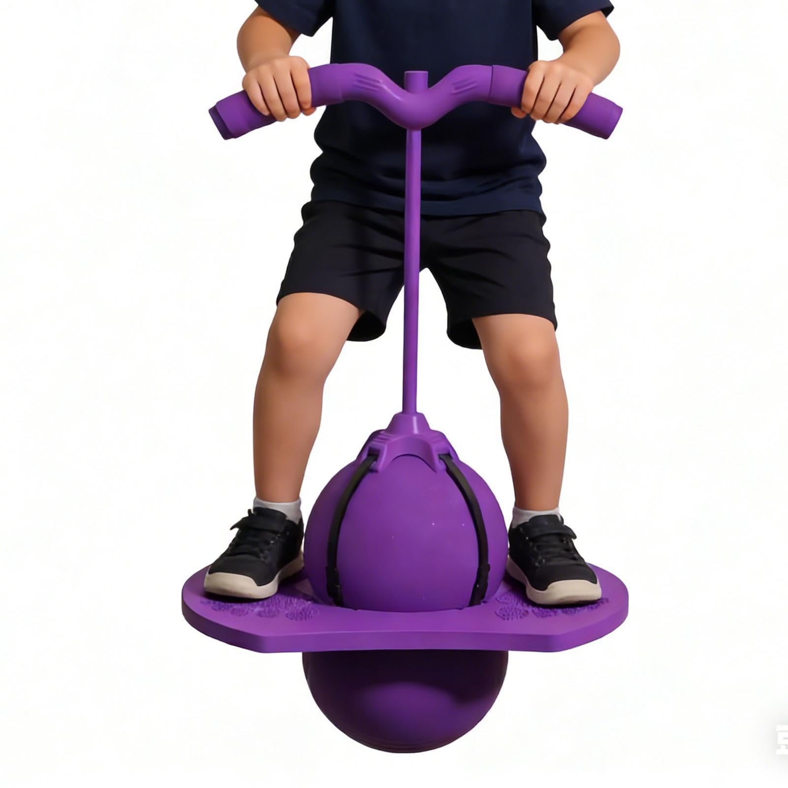 Saltarina-Ball mit Griff, rutschfest, höhenverstellbar, mit Griff, für Sportunterricht, Vorschulgymnastik, Kindergarten, Kindergarten