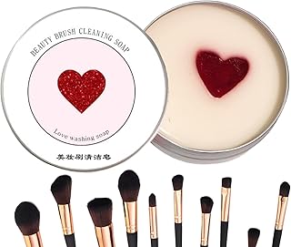 Limpiador de brochas suave, jabón de maquilla...