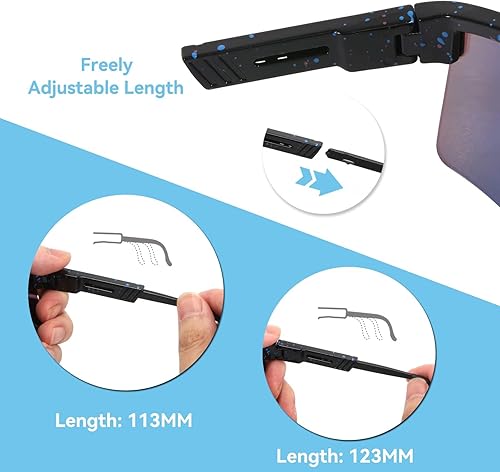 Miniatura 5 de MARIDA Gafas de sol para hombres y mujeres, protección UV400, gafas de sol deportivas con patillas ajustables