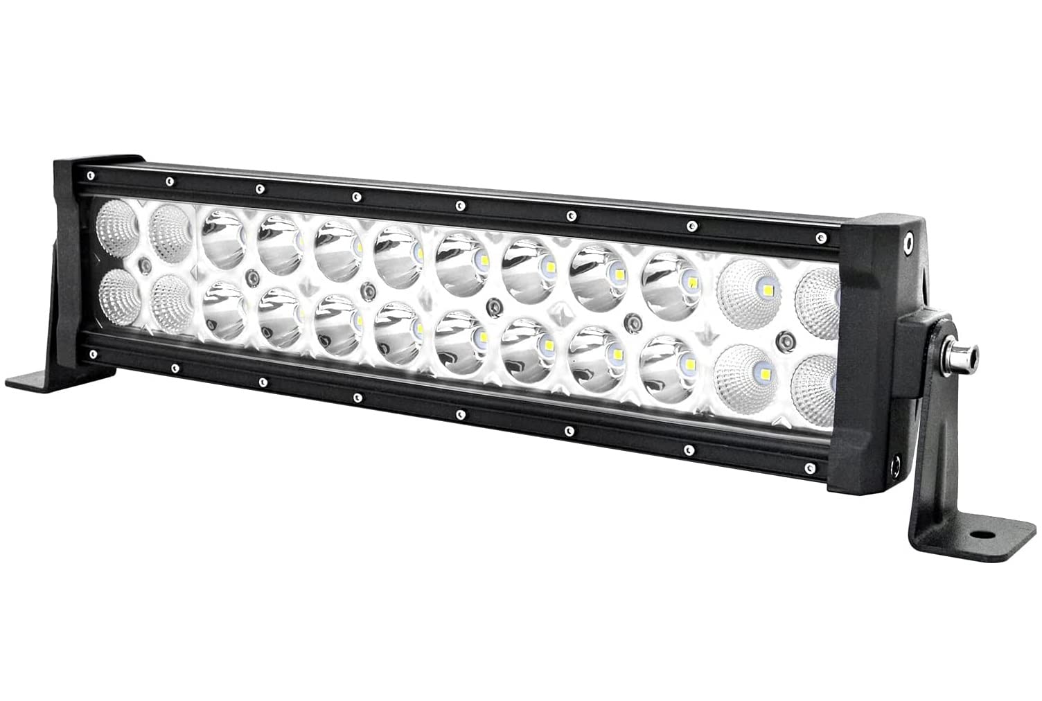 PRIKNIK 24 Led 72 Watt Auxiliary Bar Fog Light Bar Light White Off-Roading (11"-12" approximate)- Cars UniV-ersal Fitment (24 LED Bar Light)