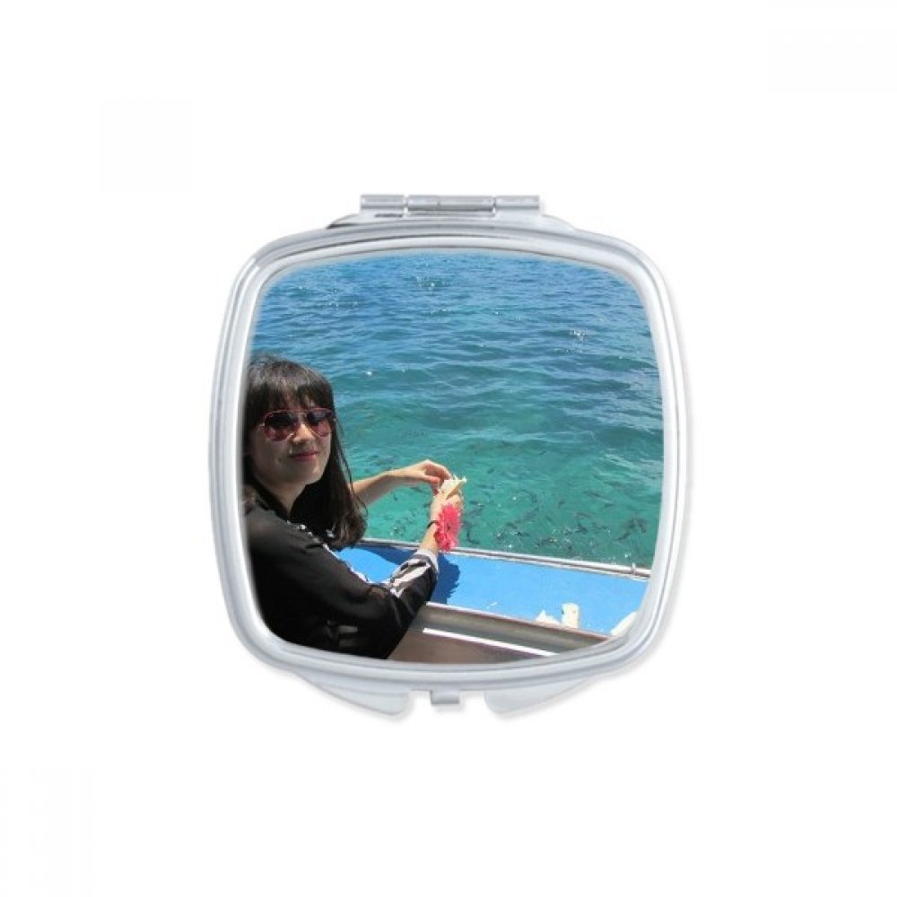 Miroir carré Ellie Yao de poche compact et portable pour maquillage DIYthinker