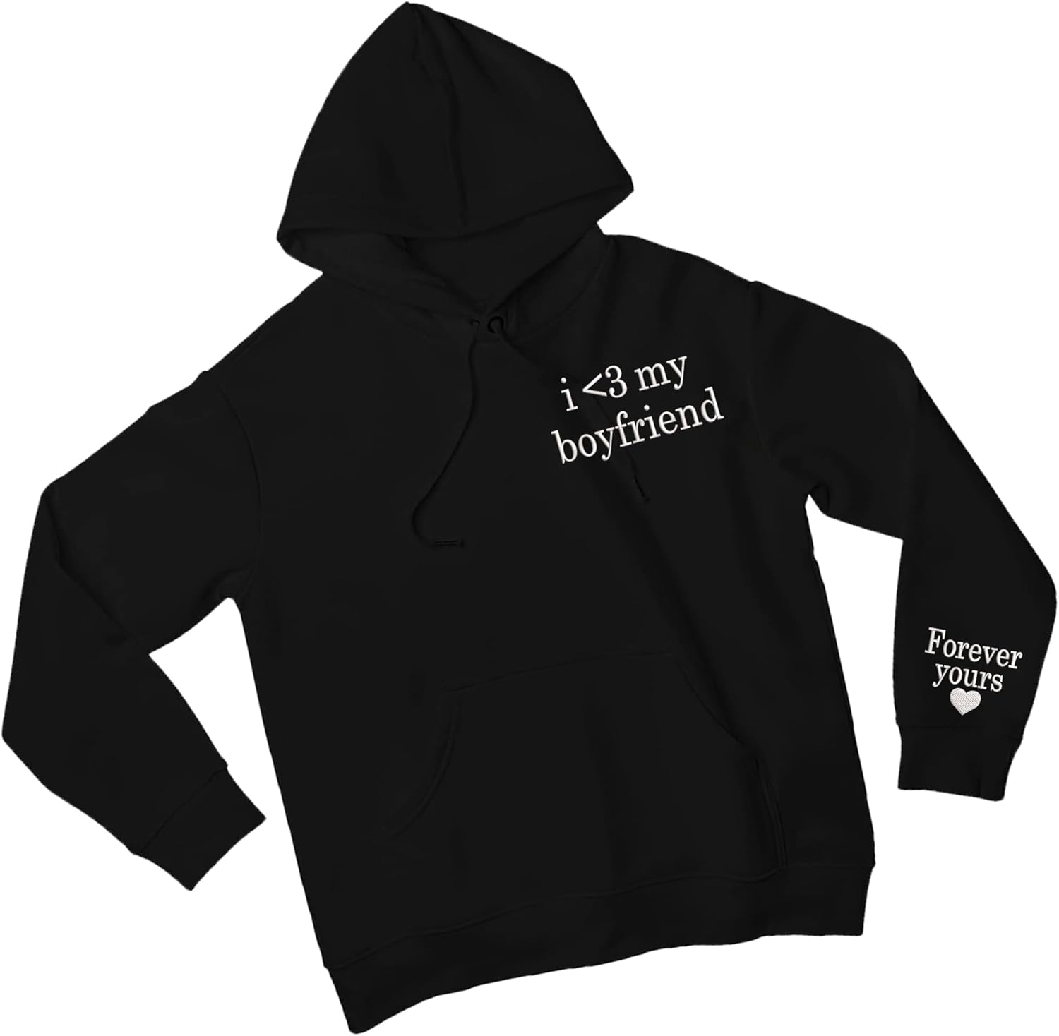 Embroidered Matching Couple Hoodies Boyfriend and Girlfriend I Love My Girlfriend Boyfriend Couple Valentine - Image 6