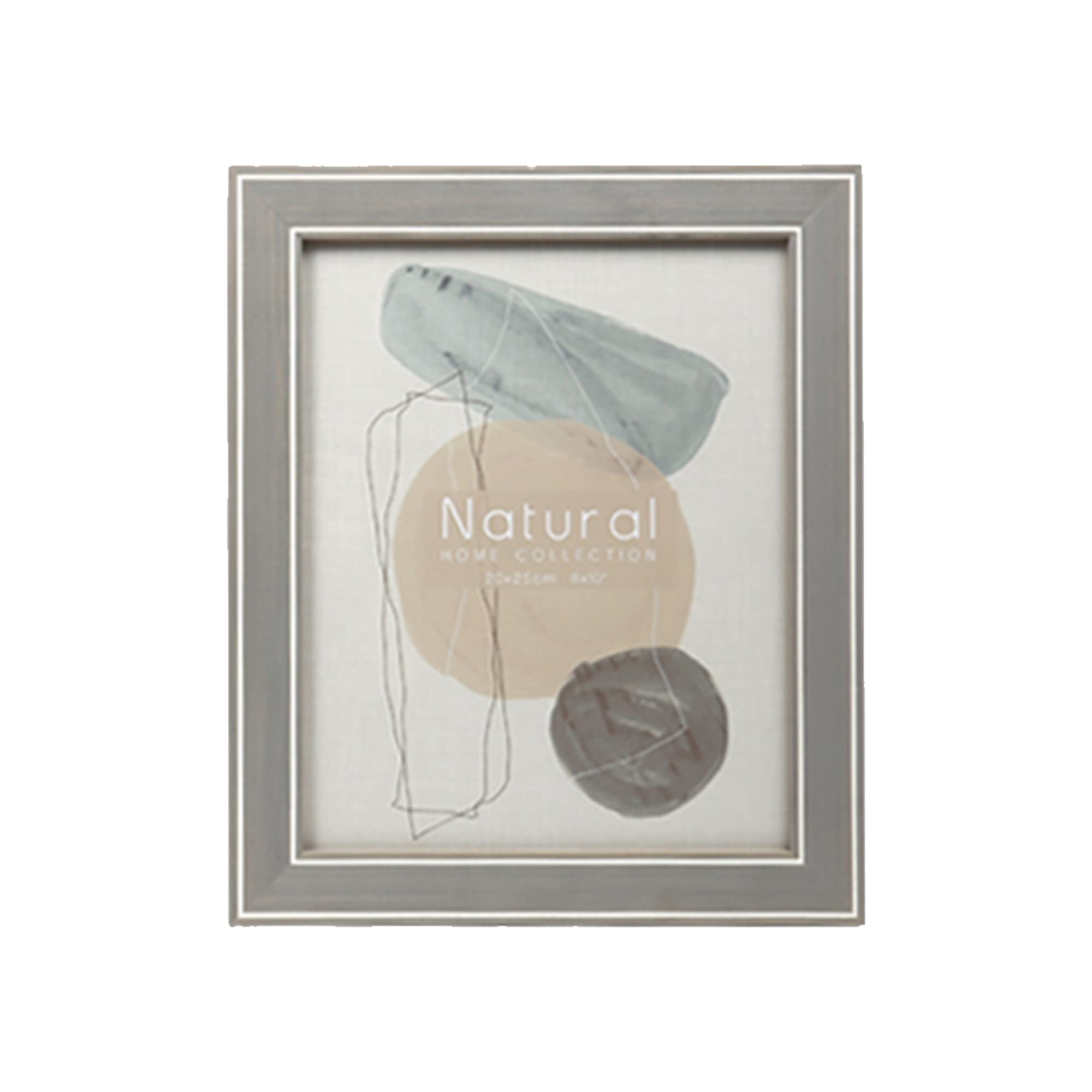 Truu DesignRustic & Modern Decorative Wall & Tabletop Picture Frame For Home & Office, 8" x 10", Grey