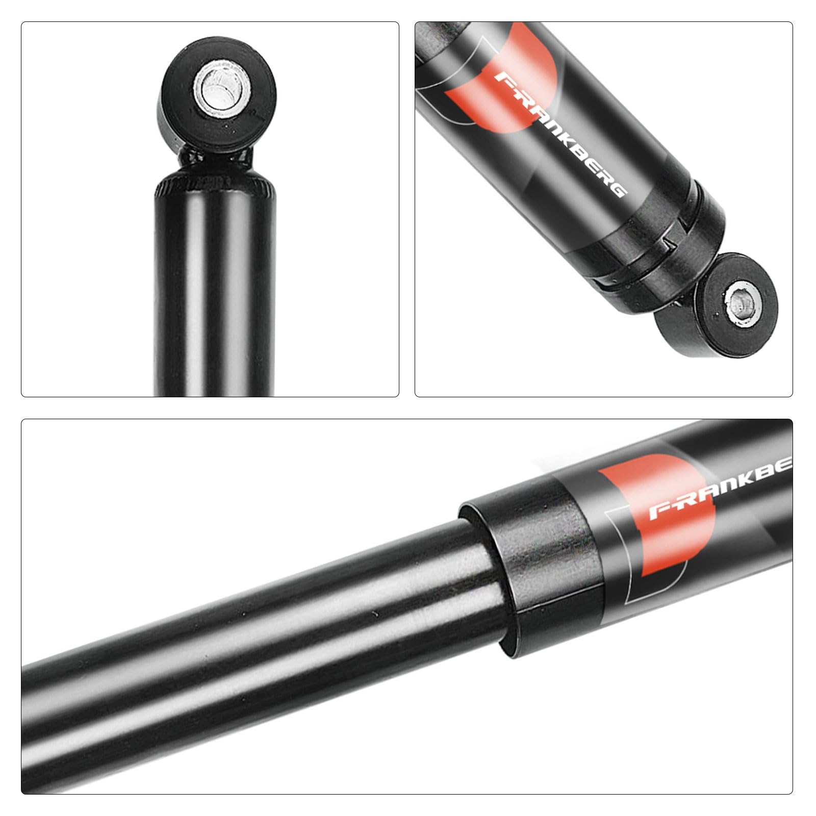 Frankberg 2x Ammortizzatori per sospensioni Ammortizzatori per telaio Posteriore sinistro destro 382mm Pressione del gas Compatibile con 169 Furgone/Compatto 169 Replace# 23977,50703895