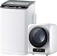 Vista 10 de Auertech Juego combinado de lavadora y secadora portátil, 2.8 pies cúbicos. Secadora de ropa portátil con secadora de botas, lavadora totalmente