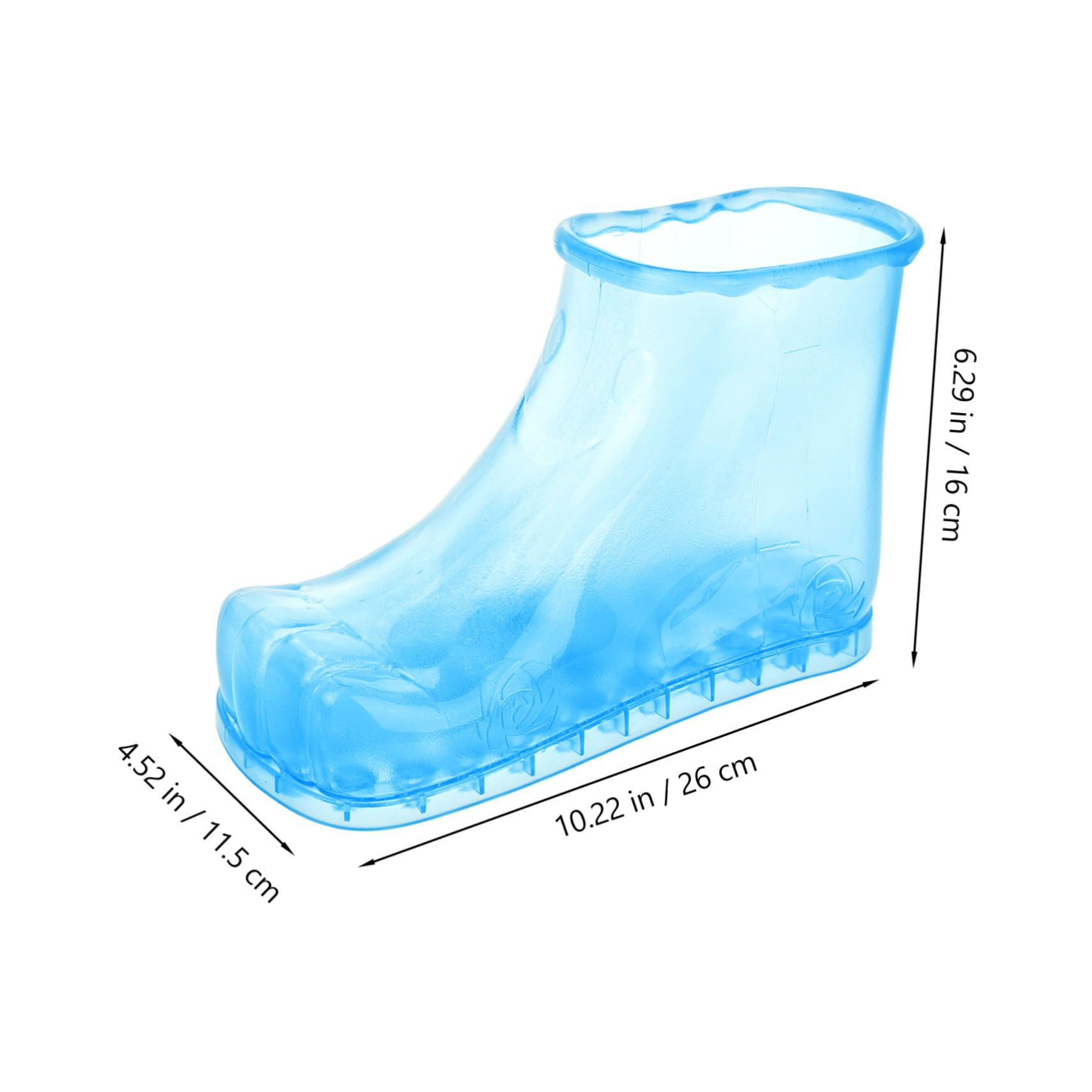 Zapatos para Baño de Pies Azules Pequeño con Masaje de Puntos para Pedicura y Relajación Casa Cubeta Plástica Multifuncional para Remojar y Lavar Pies