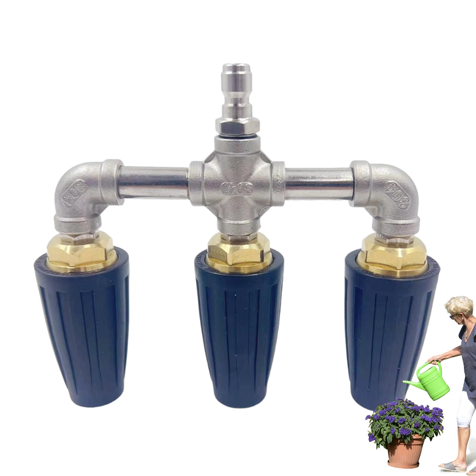 Ugello Rotante Per Idropulitrice Ricambio Ugello Turbina 4000 PSI 276 Bar | Ugello Turbo Idropulitrice Boccaglio Turbina Con Attacco Rapido Di Ricambio Per Lavaggio Di Terrazze, Pavimenti,