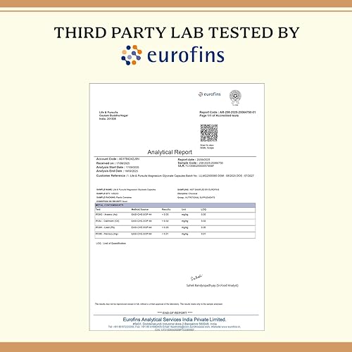 Miniatura 2 de Life & Pursuits Glicinato de magnesio puro 775 mg  120 cápsulas veganas  100 mg de magnesio por cápsula  Suplemento quelado de alta absorción y no
