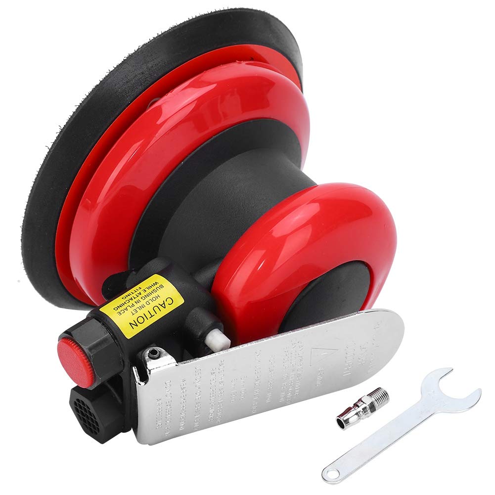 Pulidora neumática Máquina pulidora Lijadora orbital con ángulo de aire de 5 pulgadas Componentes de control industrial Alta velocidad Durable Ergonómico para carpintería marina