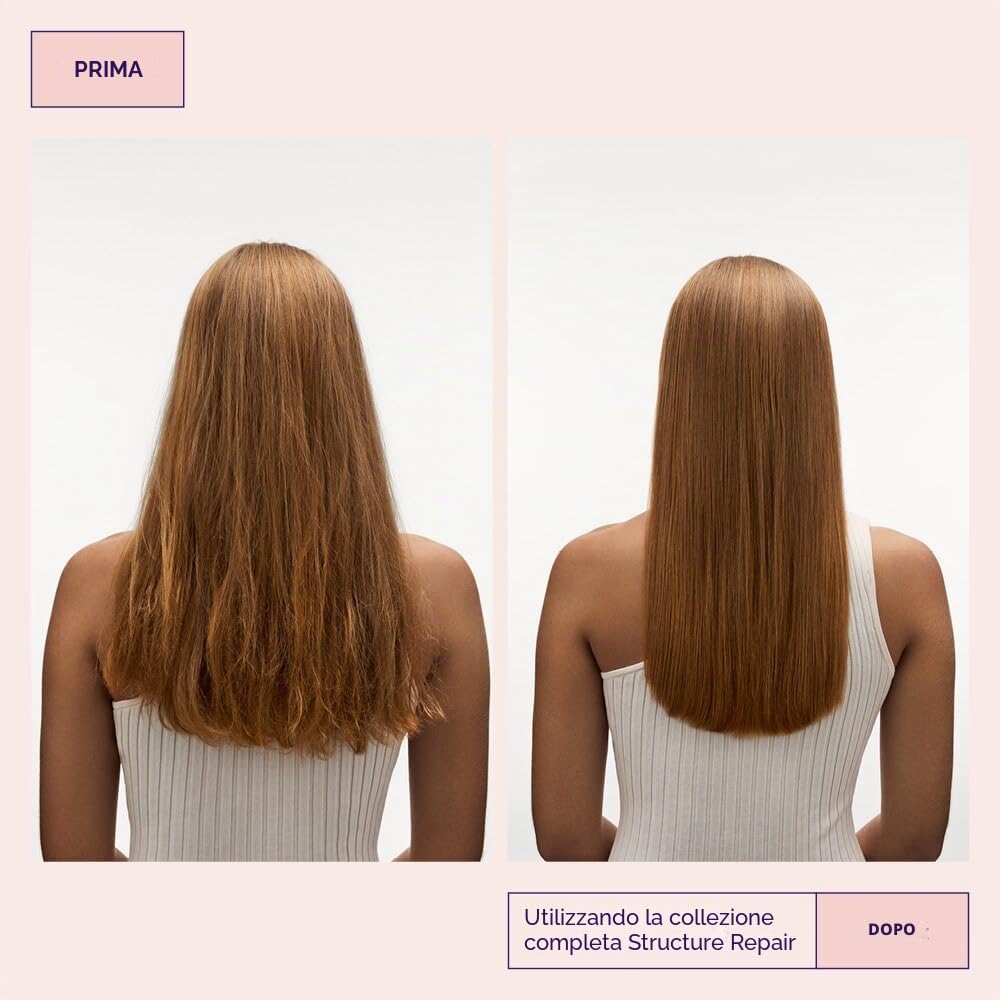 Maria Nila Structure Repair, Shampoo 1000 ml, per capelli danneggiati e trattati chimicamente, l’estratto di alga ricostruisce e idrata, prodotto 100% vegano e senza solfati/parabeni