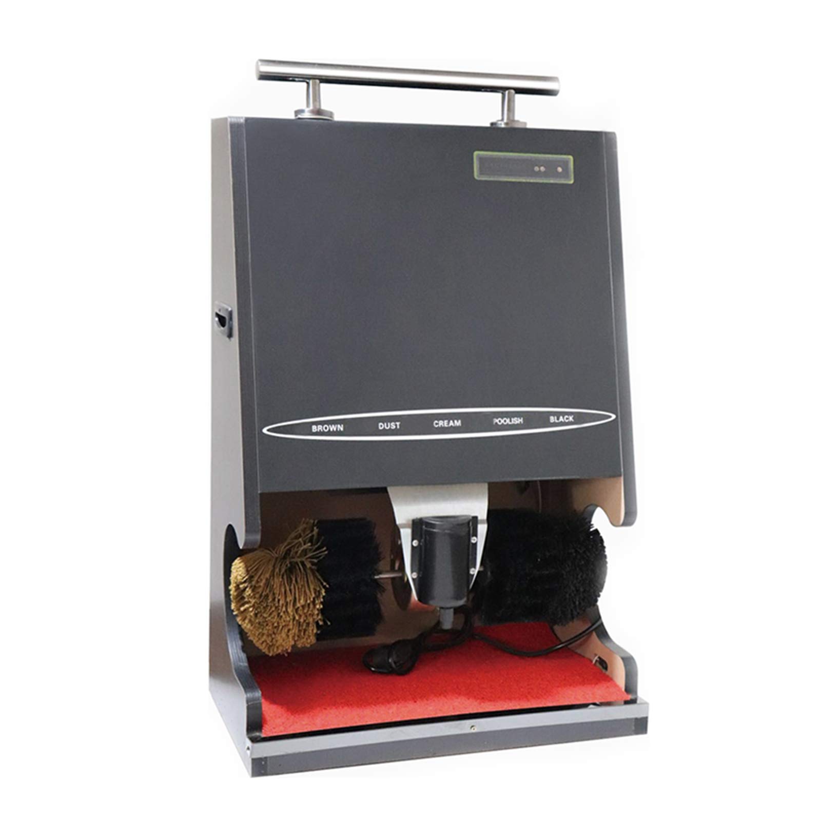 Máquina for ocasiones públicas aplicada al cepillo lustrabotas eléctrico for vestíbulos de hoteles y hogares, J