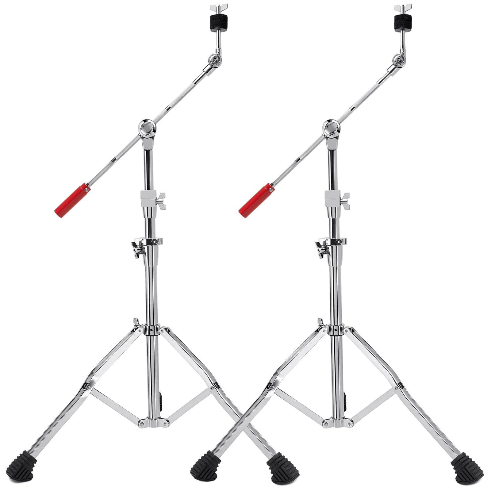 2 Pack Heavy Duty Boom/Straight 2-in-1 Convertible Cymbal Stand