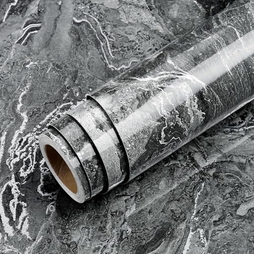 Papel pintado de mármol autoadhesivo impermeable y lavable para encimeras 8