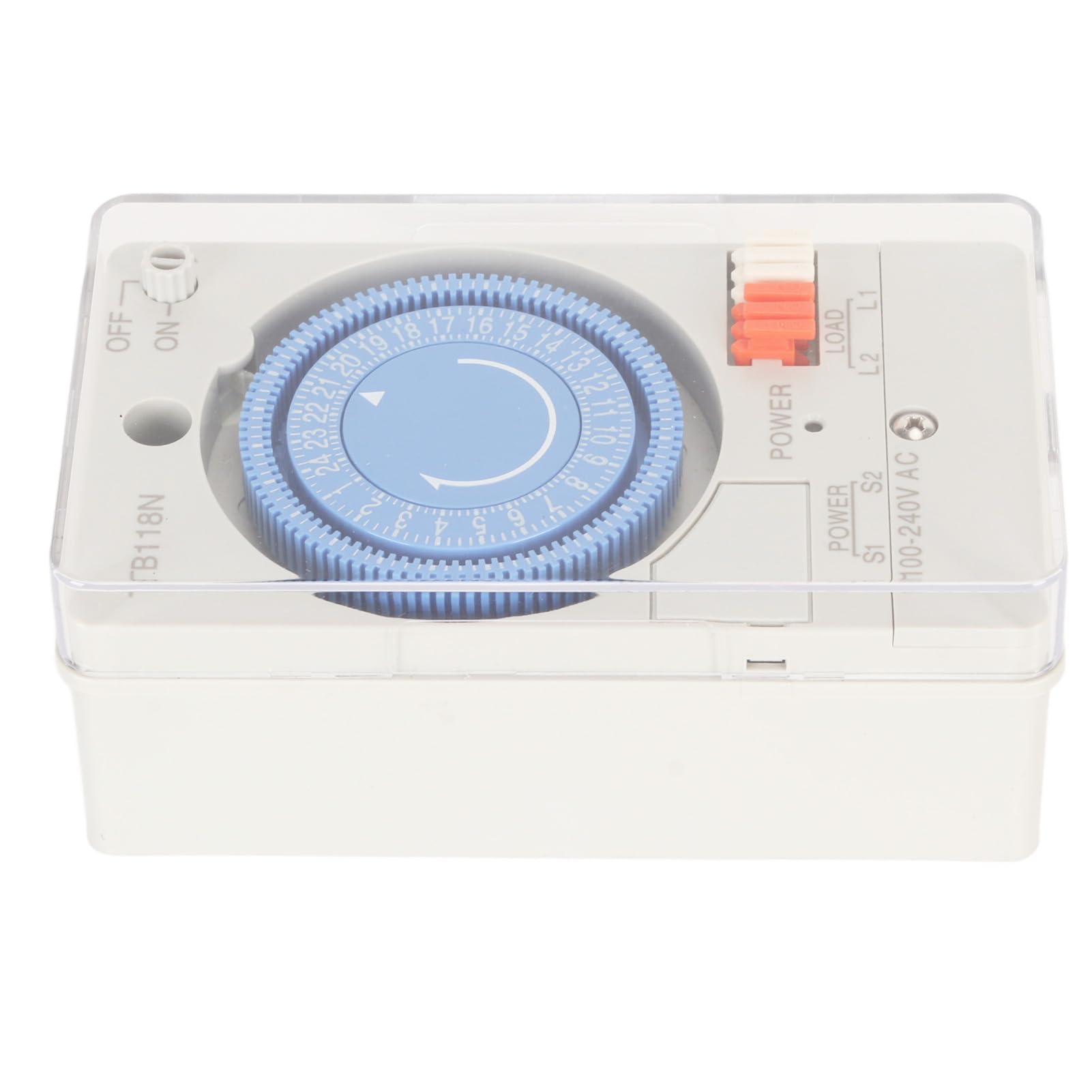 BORDSTRACT TB118N Mechanischer Zeitsteuerungsschalter, 15 Minuten minimaler mechanischer Timer 100 240 V AC für die Heimküche im Freien