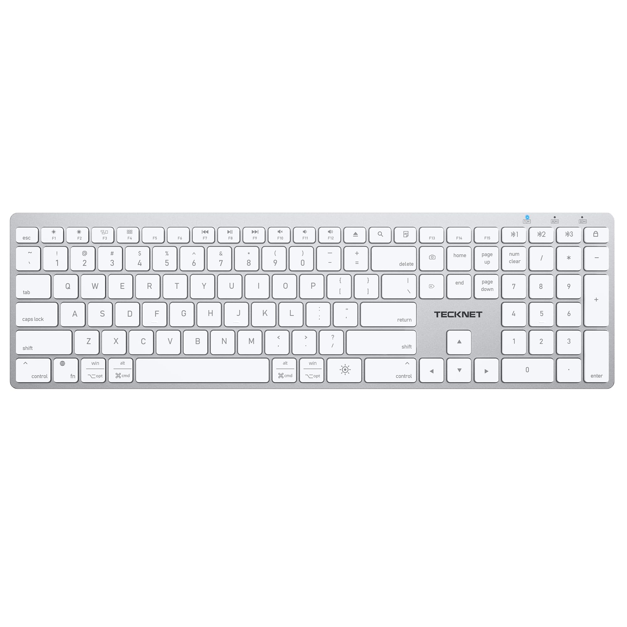 Photo 1 of TECKNET Premium Bluetooth Keyboard for Mac, MacBook Pro/Air, iMac, White