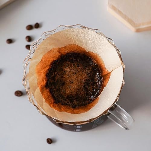 Miniatura 4 de Filtros de café con cono 4 natural sin blanquear 100