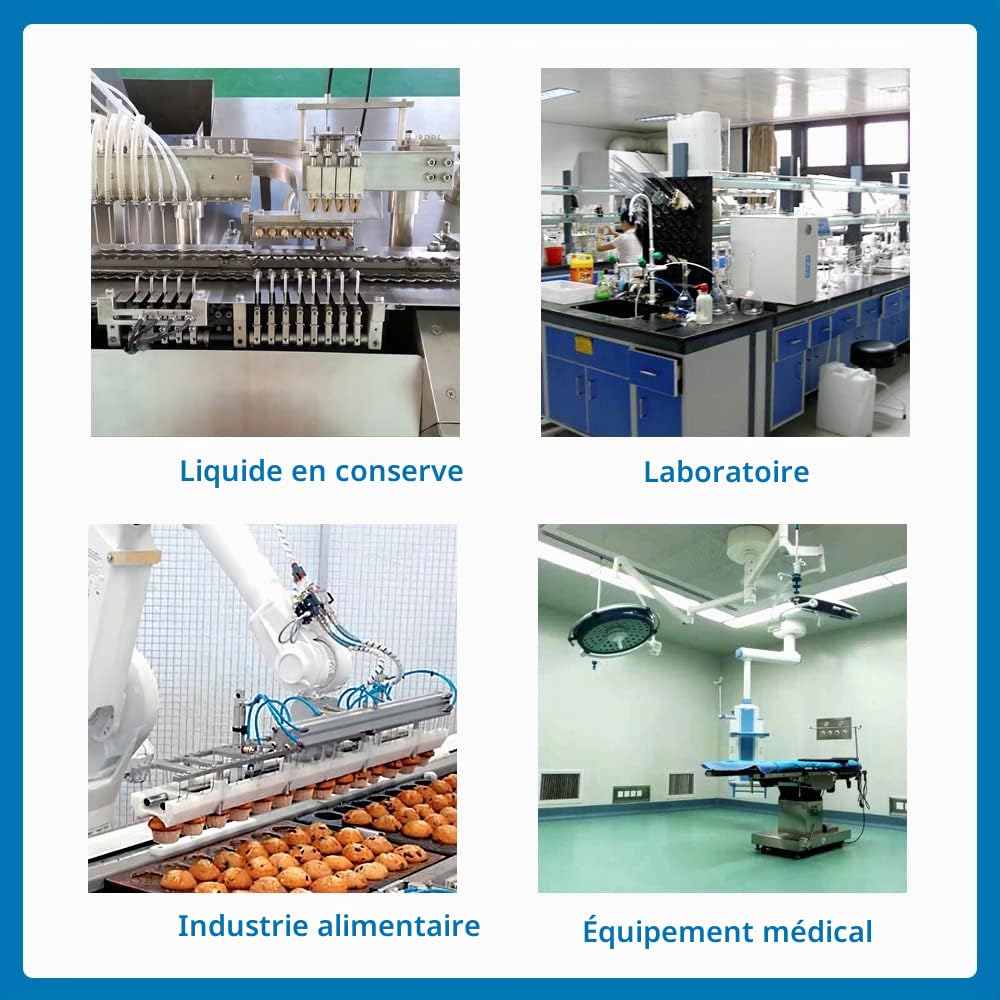 Kamoer DIP Pompe péristaltique pas à pas 24V petite pompe de laboratoire | intelligente à vitesse variable à haut débit 1-452 ml/min tube BPT 4,8 mm ID x 8 mm OD