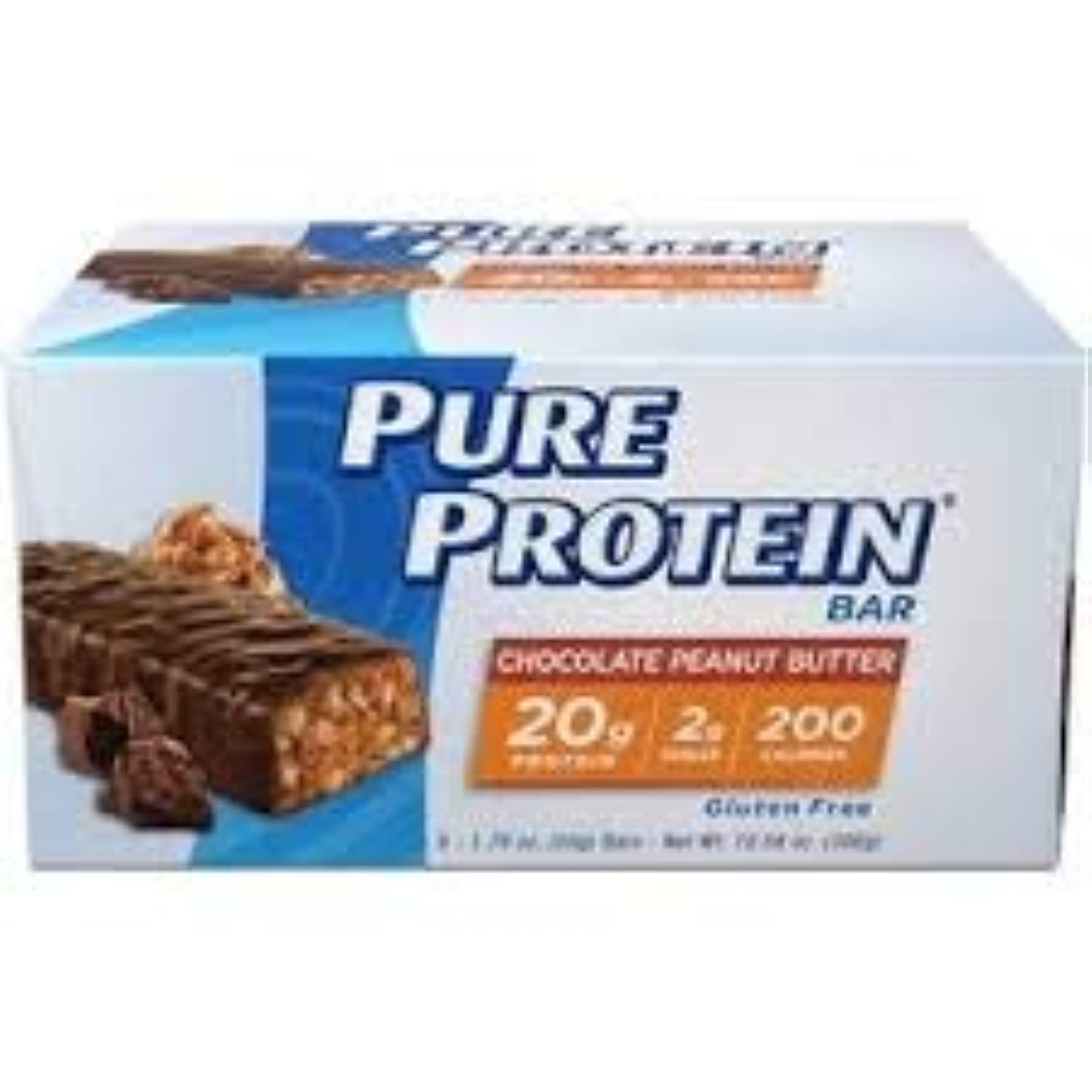 Pure ProteinChocolate Peanut Butter Bar, 6 Bars, 1.76 oz (50 g) Each