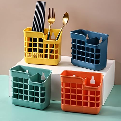 Miniatura 8 de PAREKS Cucharas Cubertería Organizador de cubiertos de plástico Organizador de cubiertos Organizador de cesta de almacenamiento de cubiertos