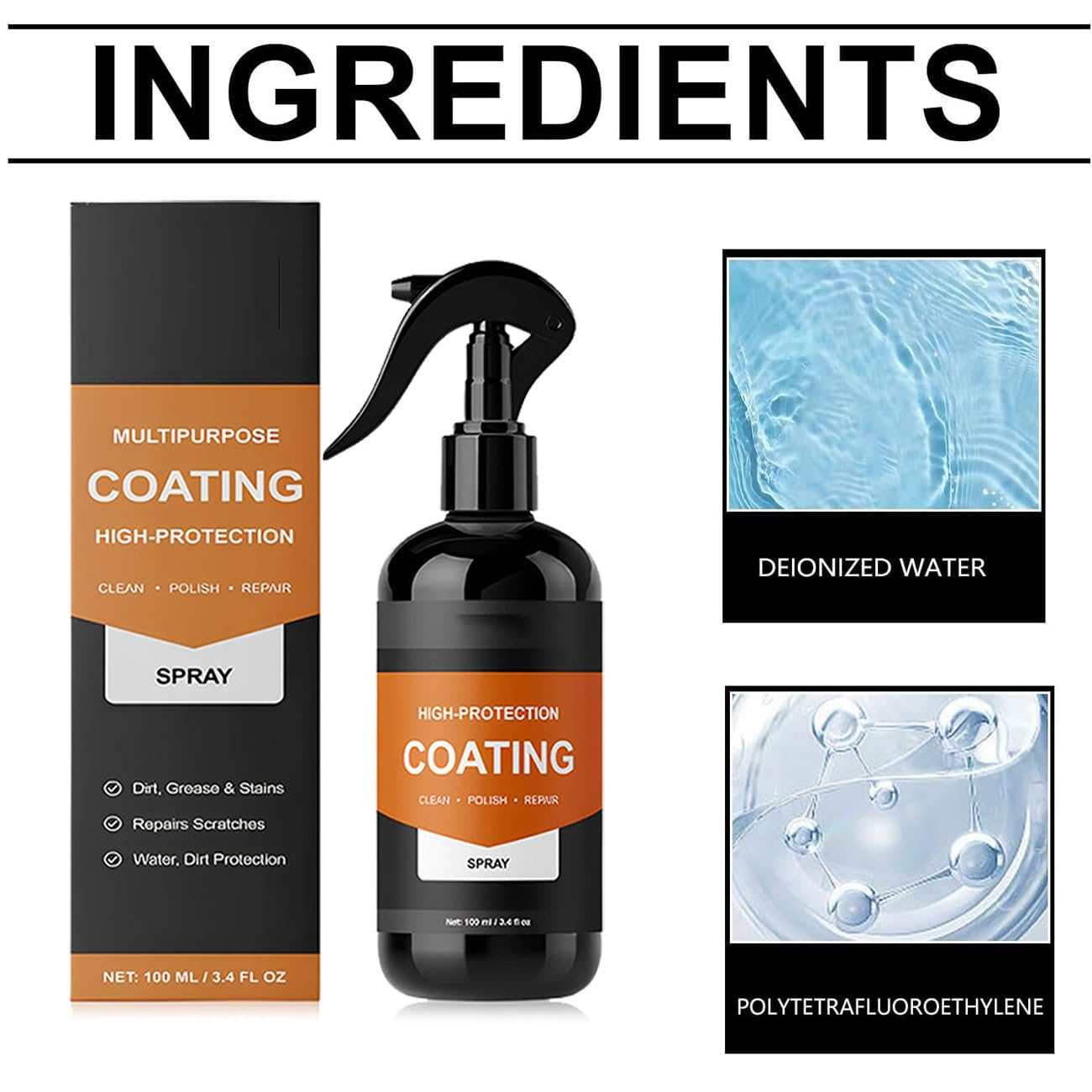 Turbo Shine Nexa,Nexa Turbo Shine,2025 Nowy Nexa Car Scratch Remover Spray do Pojazdów,Pasta Do Naprawy Rys Lakieru Samochodowego,Długotrwała Wysoka Ochrona Powłoki Do Wszystkich Powierzchni Pojazdów(