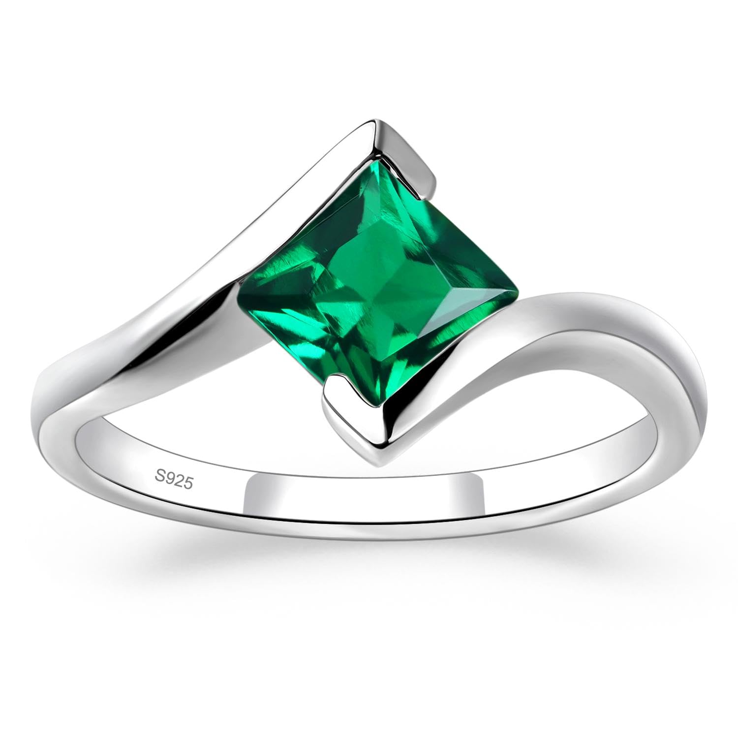 LUO Princess Cut Square Ring