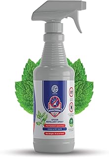 Sponsored Ad - GERMOFIN - Natural Spider Repellent Peppermint Oil Spray - Spider Pest Control - Keeps Indoor & Outdoor Spi...
