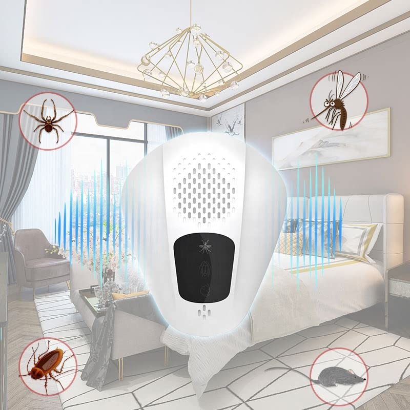 Ultrasonic Pest Repeller for Rodents, Mice, Mosquitoes, Rats, Spiders, Ants Variable frequency