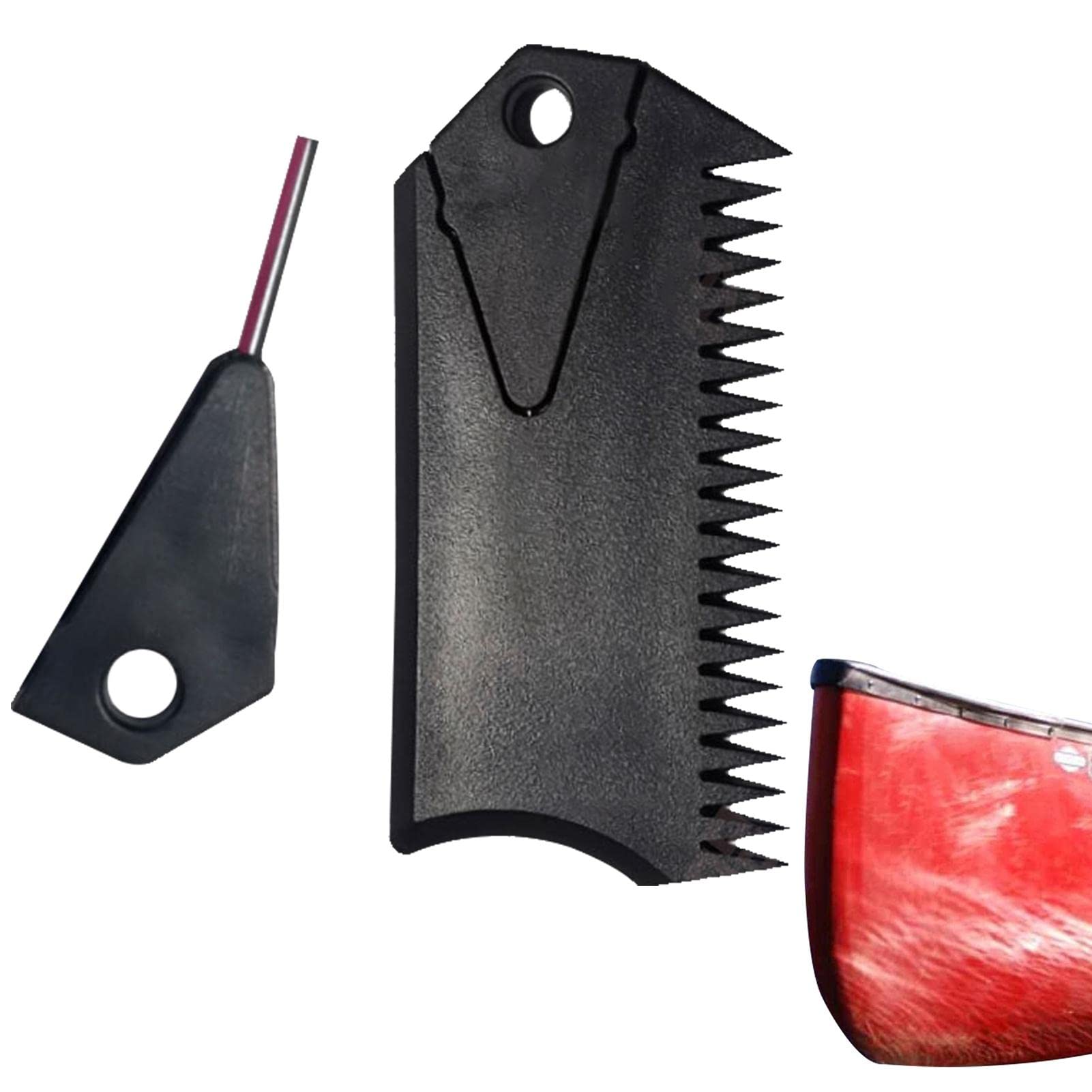 Luckxing Surfing Wax Comb Remover, Surfing Wax Comb Cleaner with Fin Key, Wax Cleaning Remover Accessories for Skateboard Surf Board