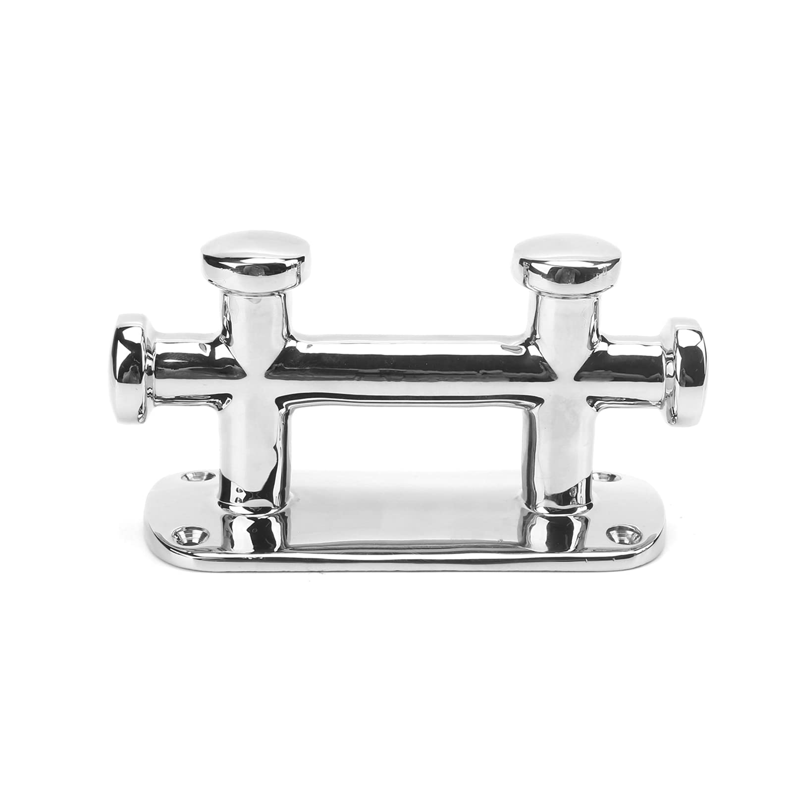 Marine Bollard, 316 Stainless Steel Cross Bollard Easy Installation Boat Chock for Yachts Speedboats Fishing Boats