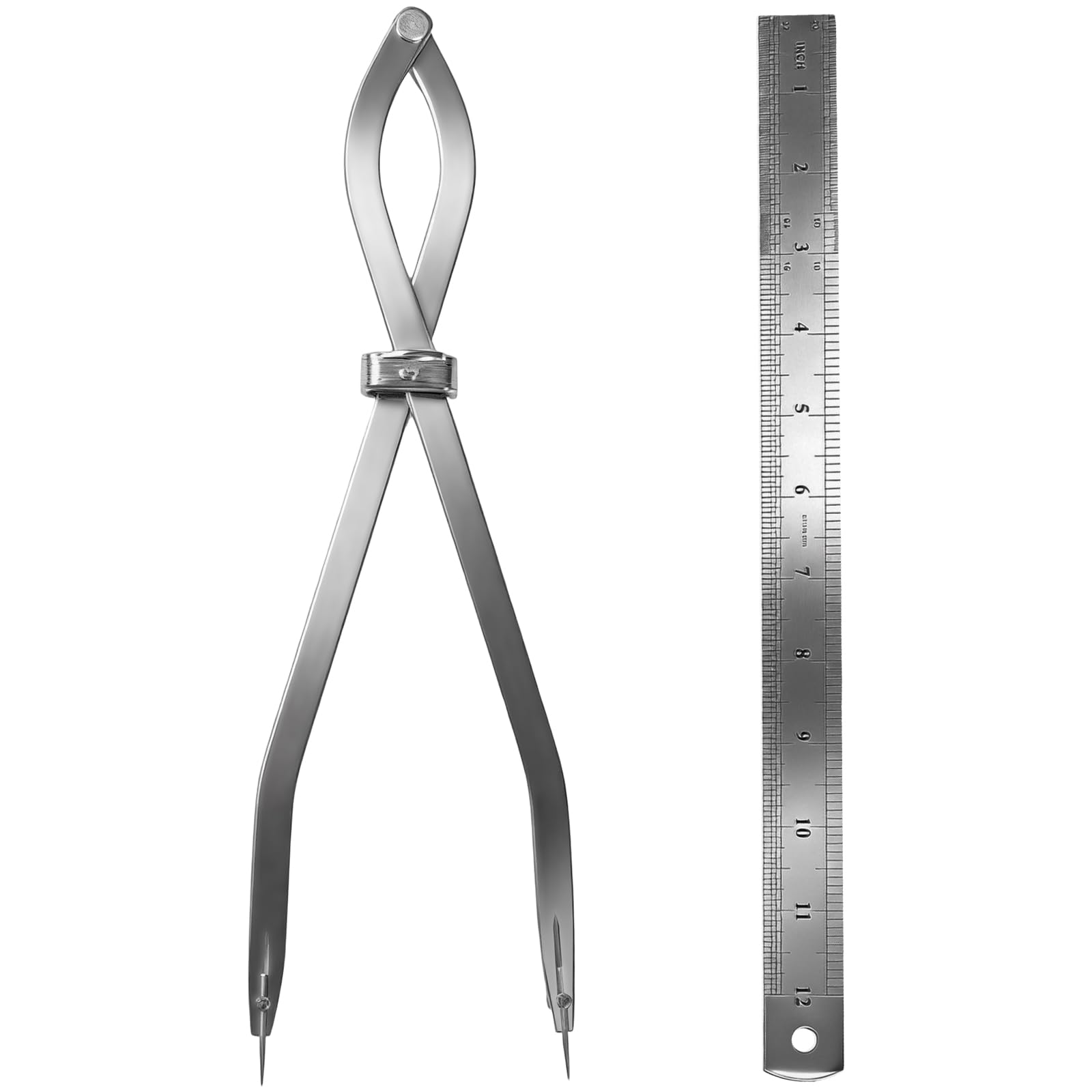 Circle Scriber Tool - 2PC Set for Woodworking & Metal -11
