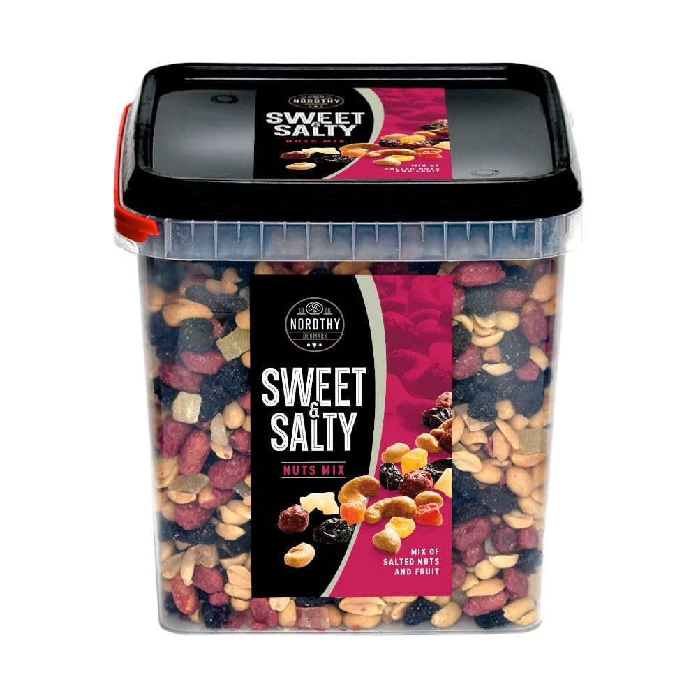 XXL Snack Eimer von Nordthy – Sweet and Salty Mix 2700g, Frucht & Nuss best of Studentenfutter