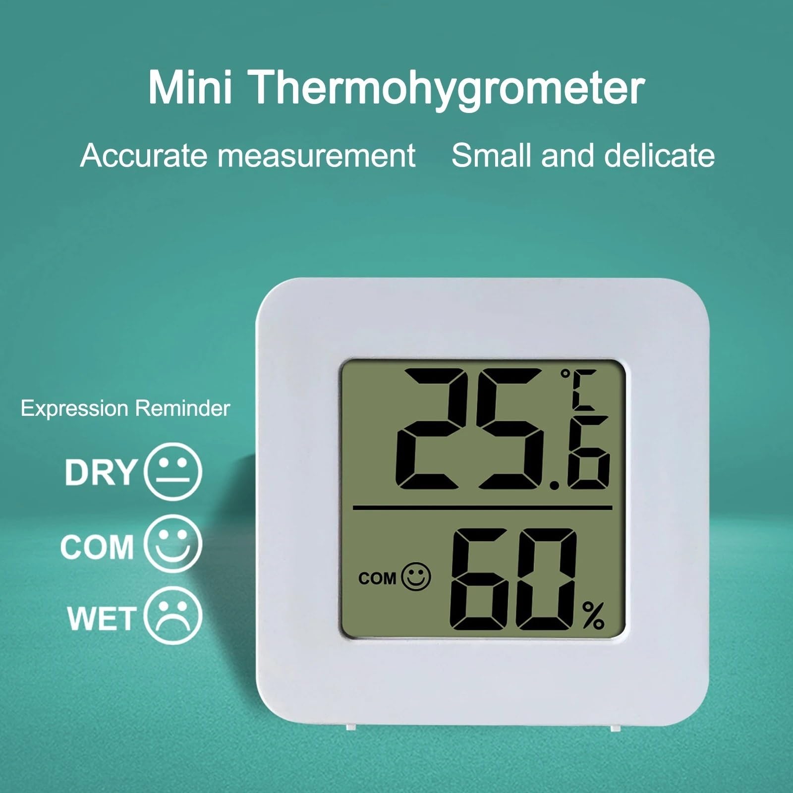 1/3/5/10 PCS Termómetro digital Higrómetro Medidor de humedad Medidor de humedad interior Sensor de temperatura ambiente Estación meteorológica for habitación/hogar Termometro(10PCS)