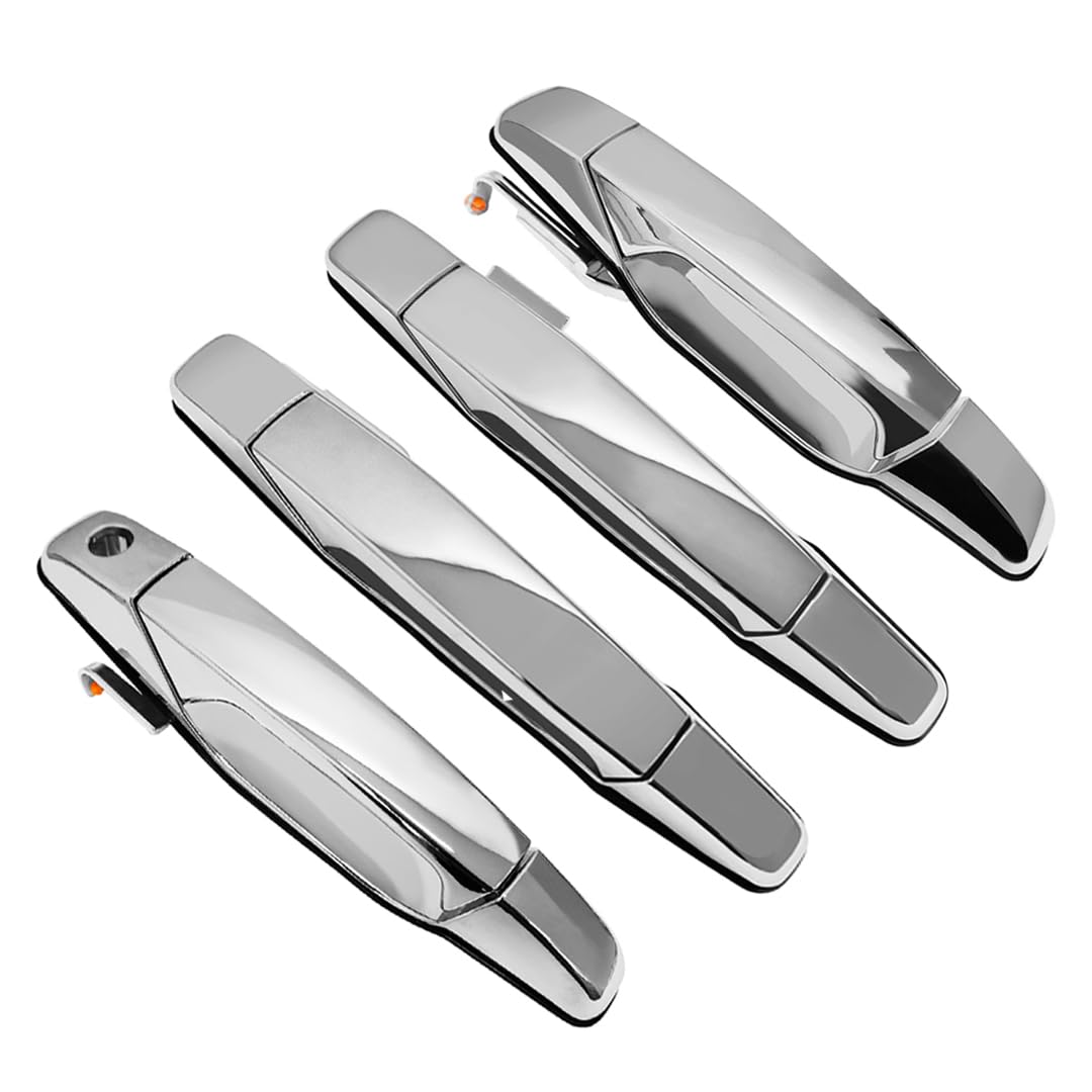 4-Piece Exterior Chrome Door Handle Set For 2007-2013 Chevy Silverado/GMC Sierra