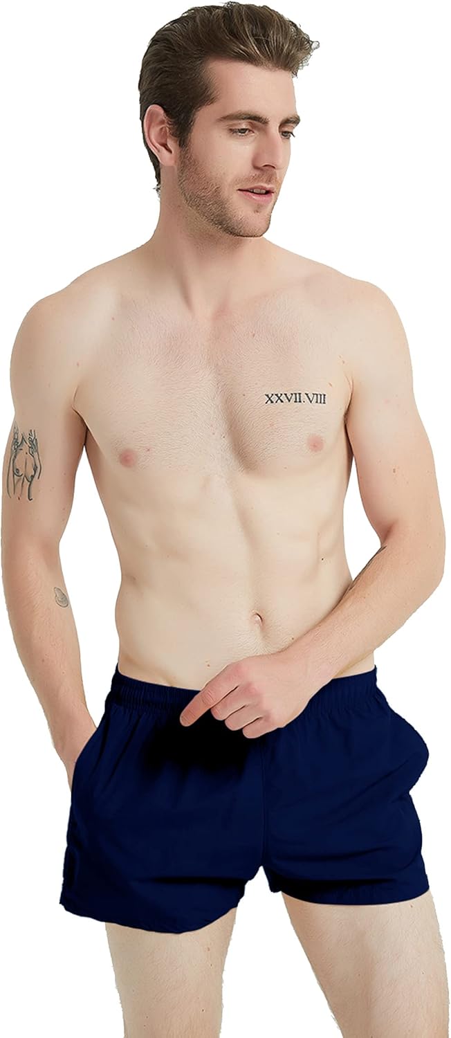 3 Inch Mens Swim Shorts Quick Dry Short Swim Trunks for Men Summer Suits - Image 2