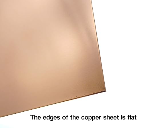 Miniatura 2 de Hojas de cobre para manualidades 8 x 10 pulgadas 1 unidad calibre 24002 pulgadas de grosor chapa de cobre puro platos de cobre para joyas