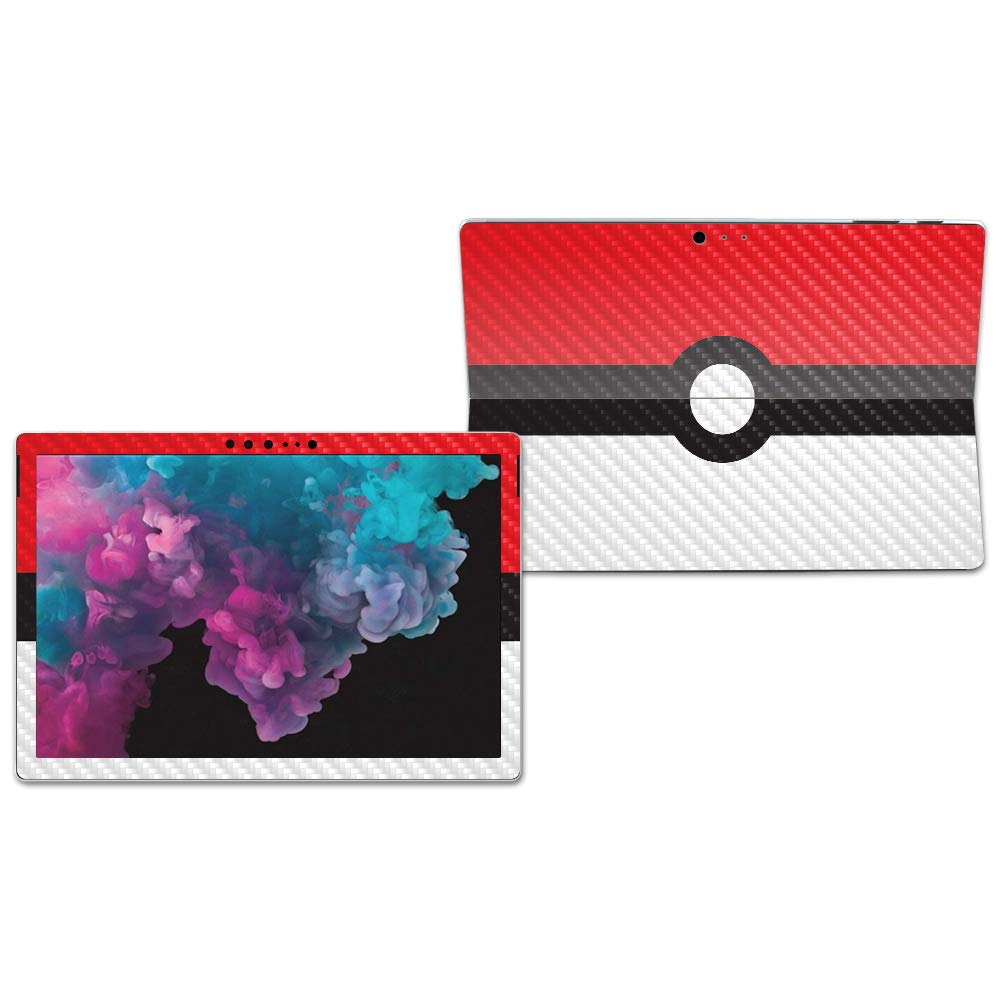 MIGHTY SKINS MightySkins Carbon Fiber Skin for Microsoft Surface Pro 6 - Battle Ball | Protective, Durable Textured Carbon Fiber Finish | Easy to Apply, Remove, and Change Styles | Made in The USA