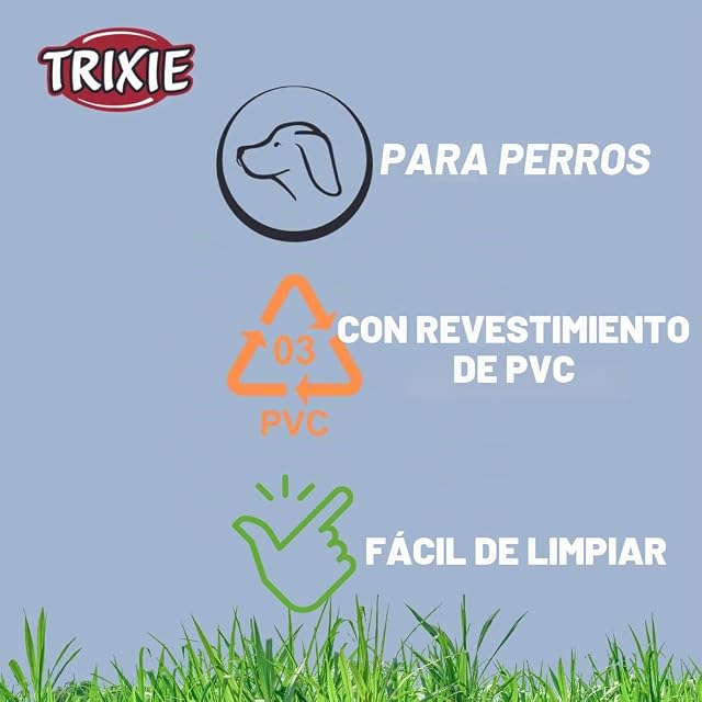 Foto 2 de 6 de TRIXIE CityStyle Collar, PVC, L: 45–52 cm/25 mm, Salvia, para Perros