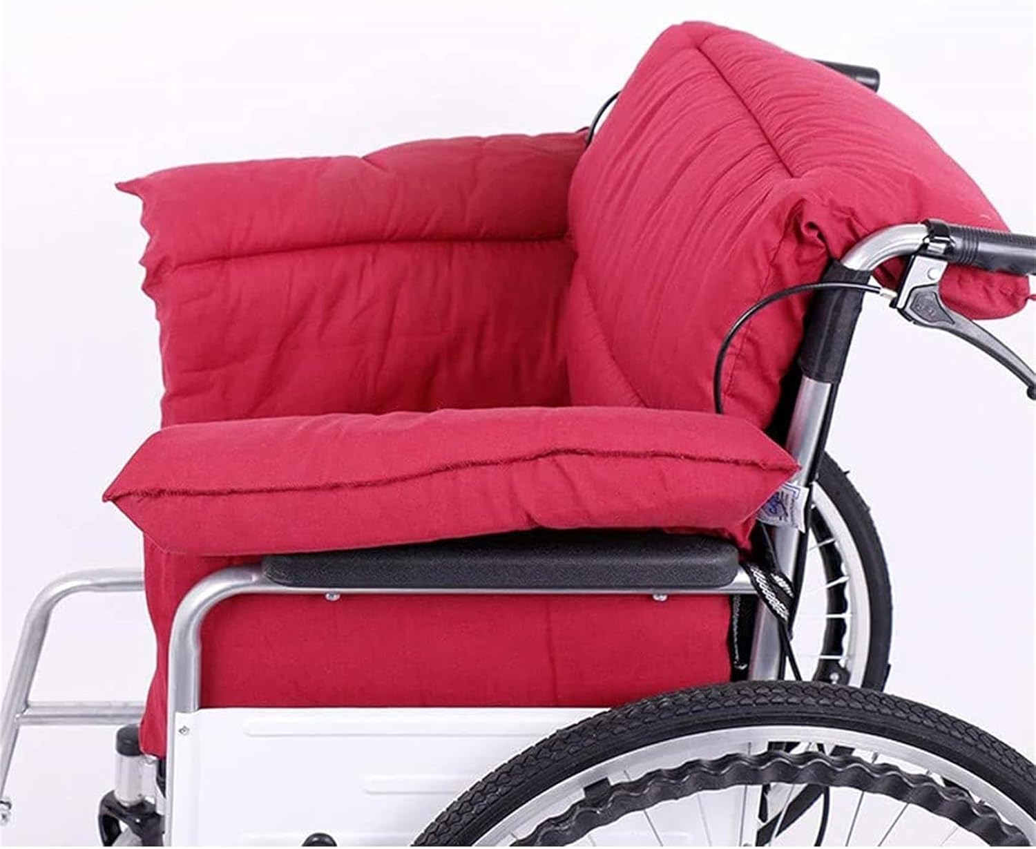 Cojín para silla de ruedas, cojín cómodo para silla de ruedas con respaldo, cojín lavable y transpirable, para personas mayores, cojines de invierno para silla de rued