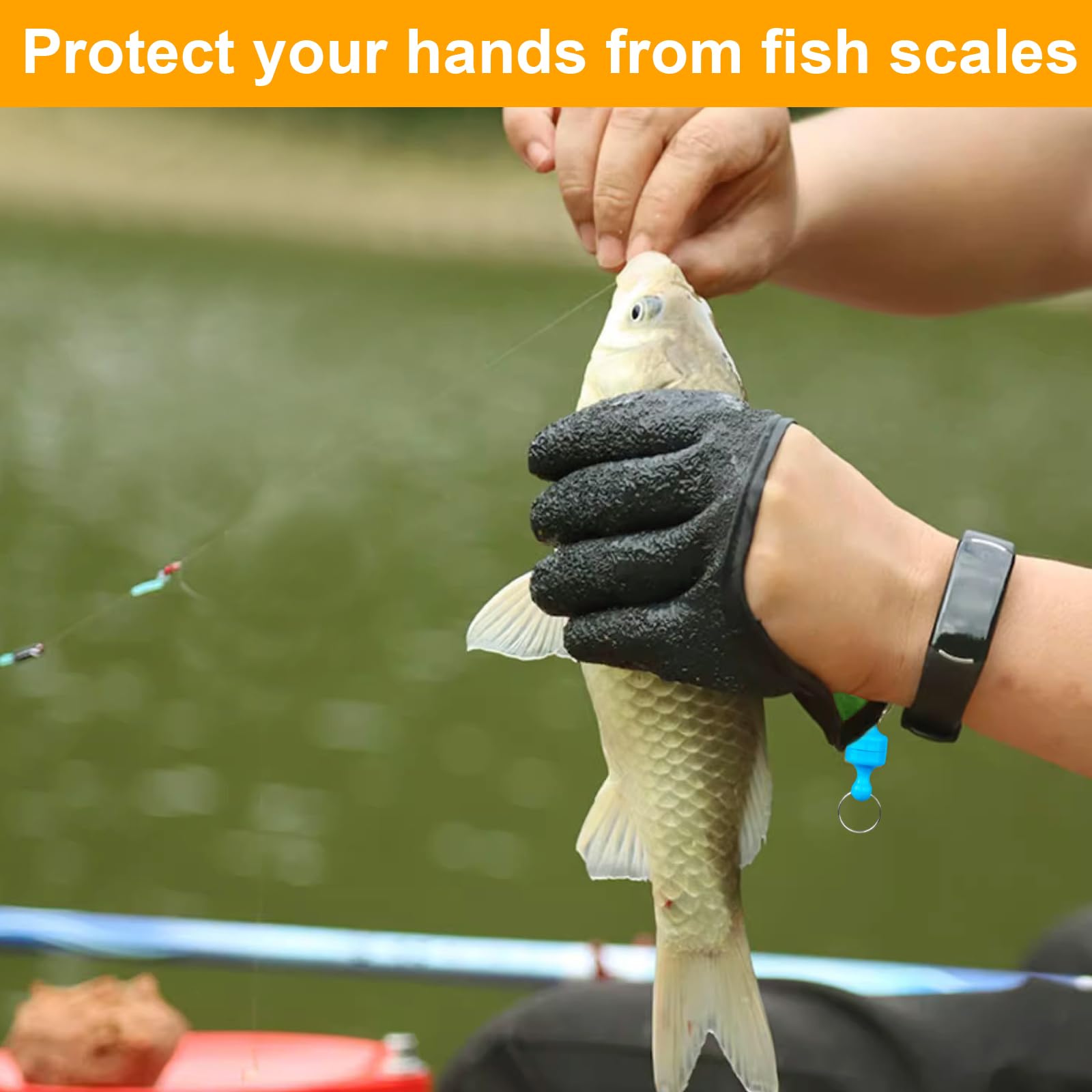 BrightGlow Angelhandschuhe Stichfest - Bissfeste Landehandschuhe Mit Magnetverschluss