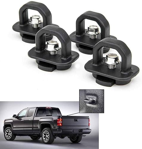 Anclajes de amarre, 4 piezas, anclaje de pared lateral para caja de camioneta para Chevy SilveradoGMC Sierra 07-22, Chevy ColoradoGMC Canyon DZ97903